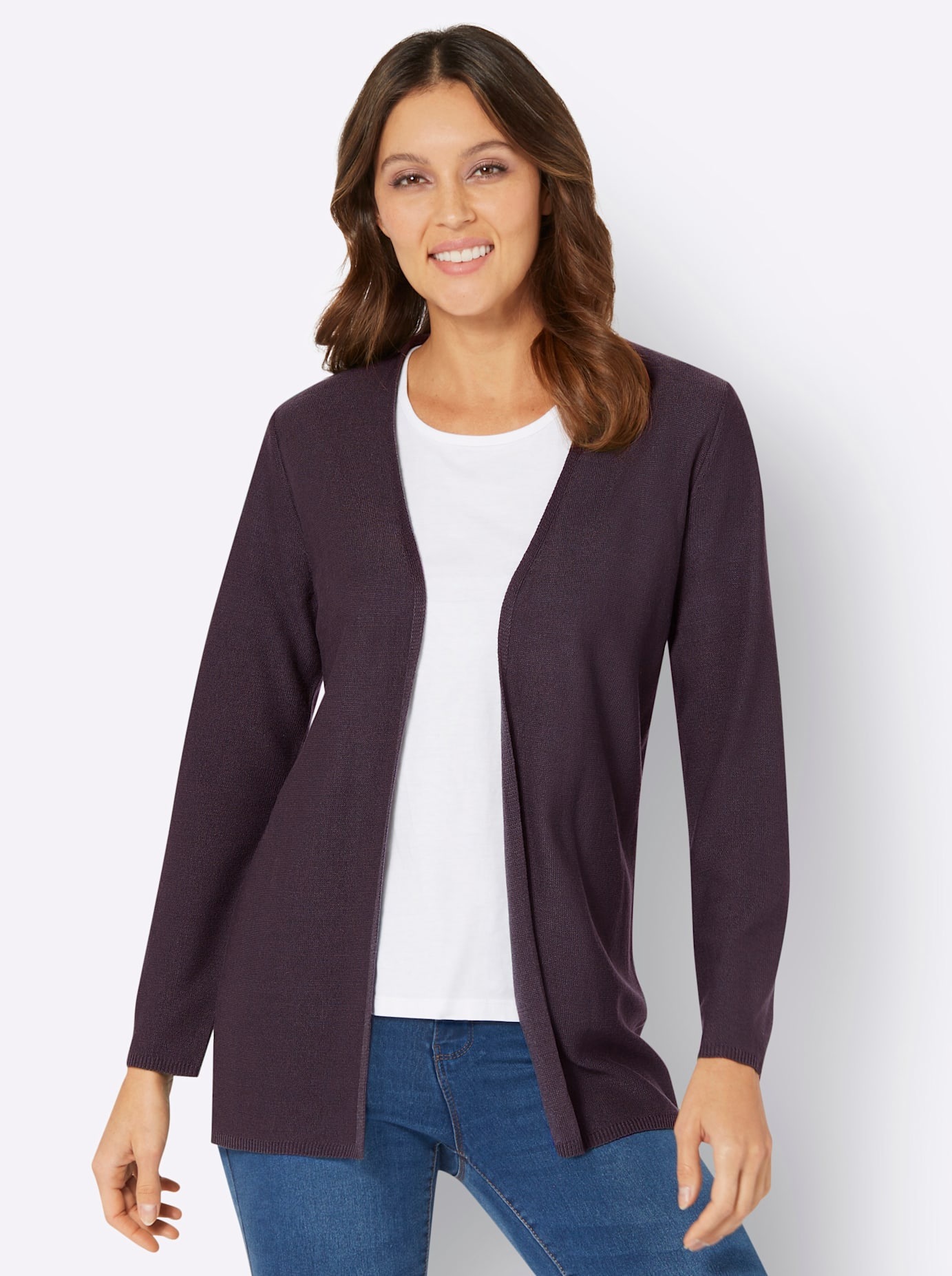Classic Basics Longstrickjacke