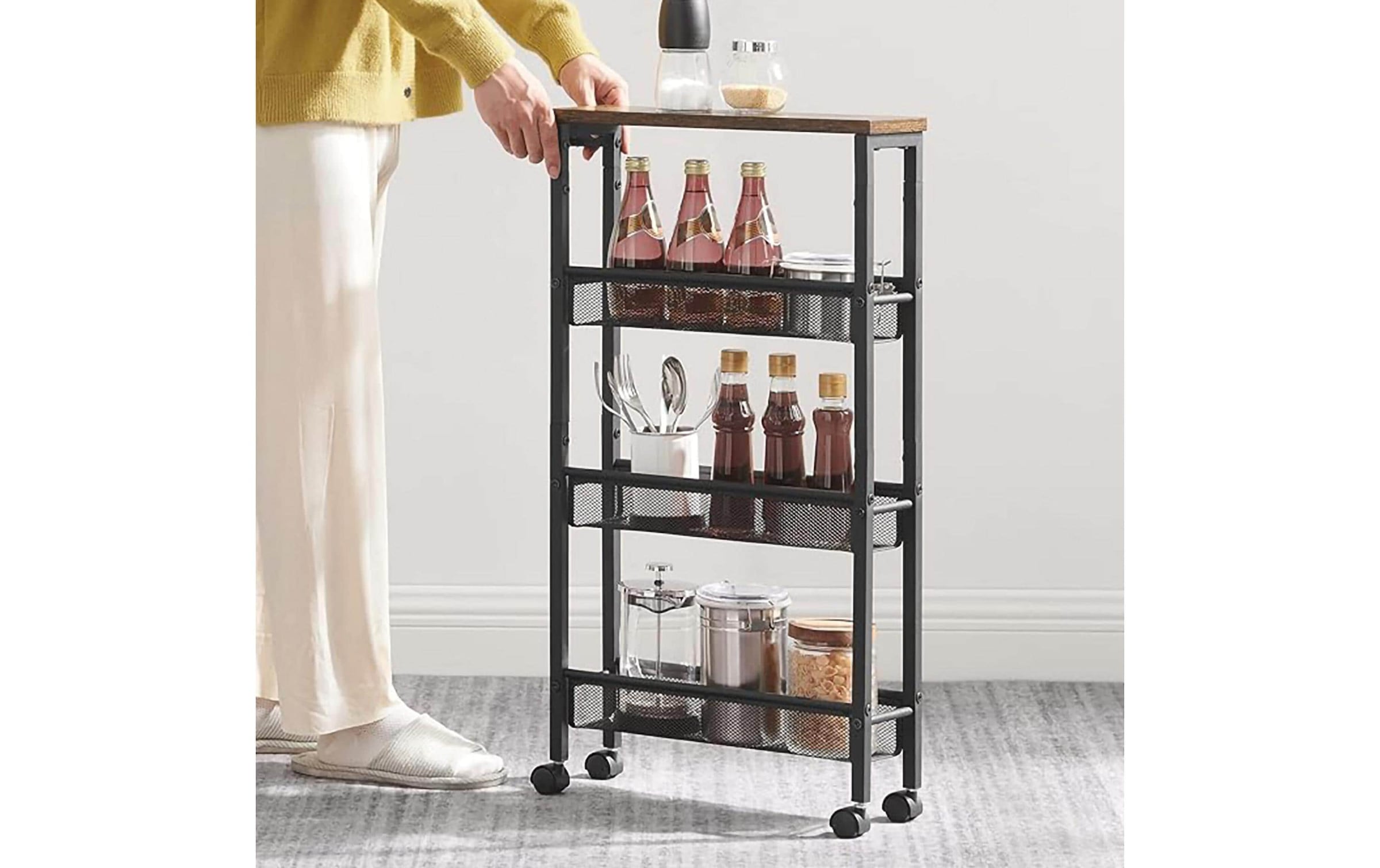 relaxdays Küchenwagen »77 x 13 x 45.5 cm«