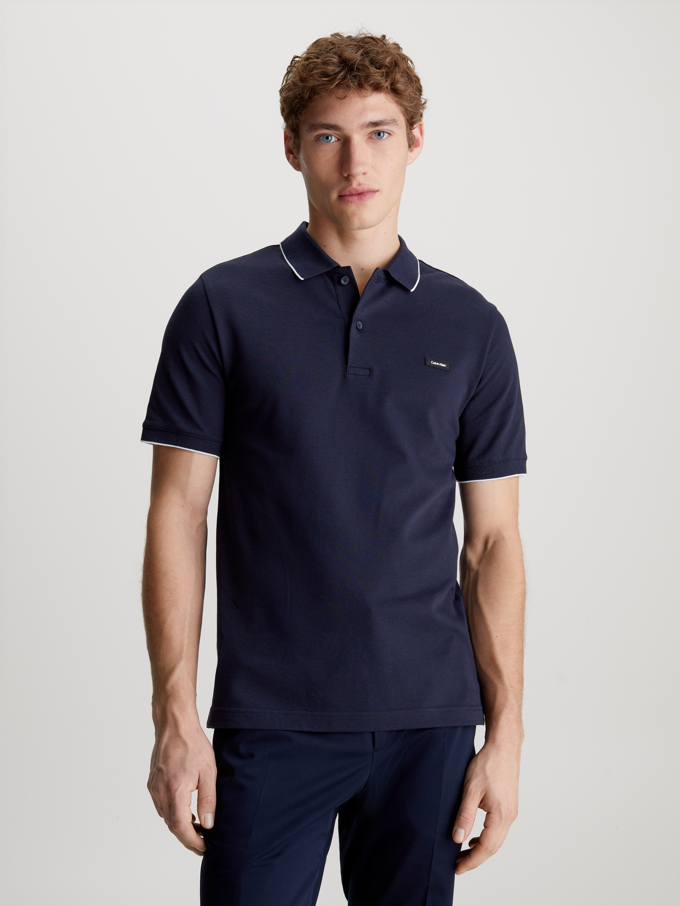 Calvin Klein Poloshirt »STRETCH PIQUE TIPPING POLO«