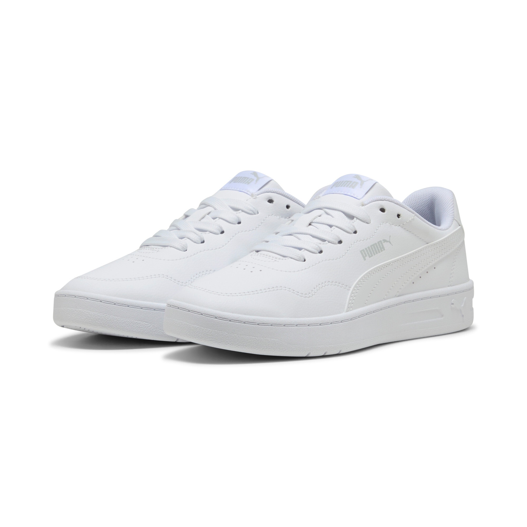 Puma, Unisex, PUMA »COURT LALLY«, puma weiß, puma weiß, cool light gray, 40,5, Reguläre Breite