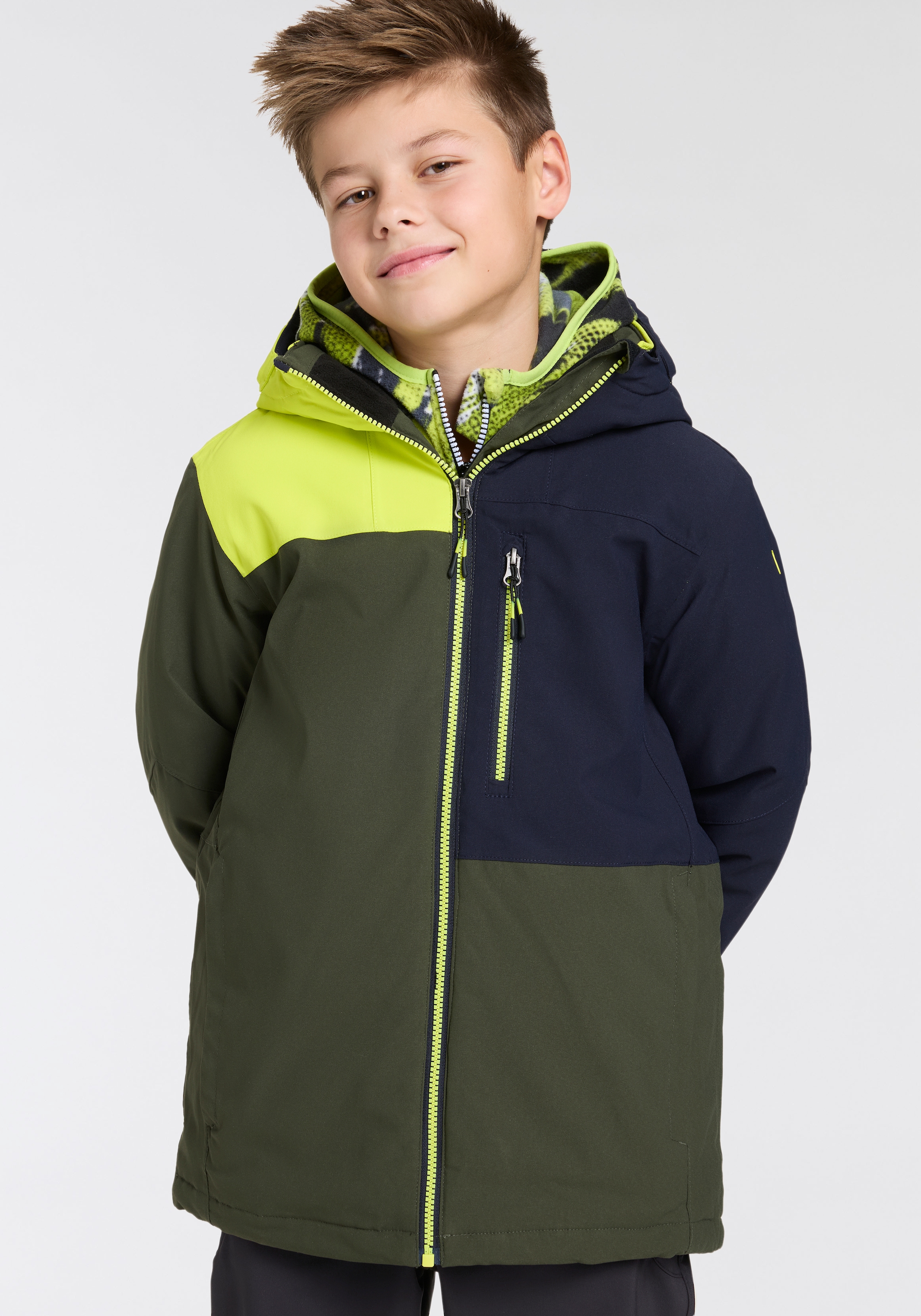Image of Killtec Winterjacke "KSW 443 BYS SKI JCKT" mit Kapuze für Kinder, mit wärmender Fleece-Kapuzenfütterung, wasserabweisend