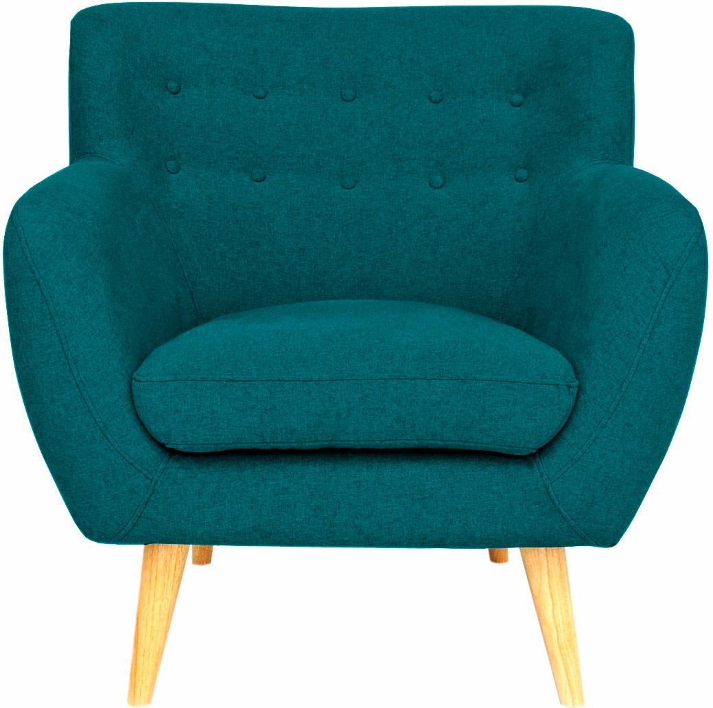 Image of Home affaire Sessel »Noris«, mit Zierknopfheftung im Rücken, skandinavischer Stil, Holzfüsse bei Ackermann Versand Schweiz