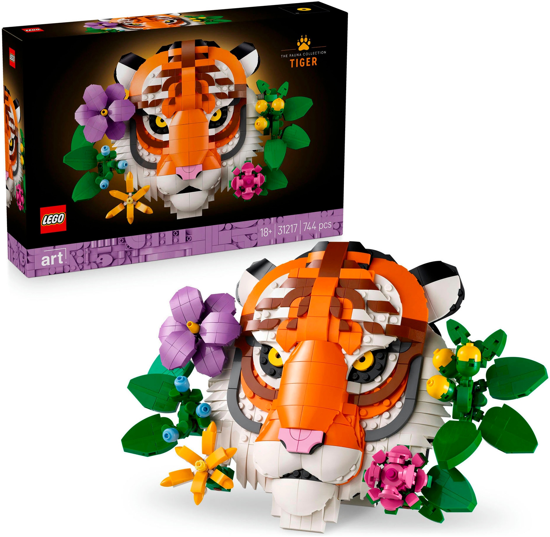Image of LEGO Konstruktionsspielsteine "Fauna Collection - Tiger (31217), LEGO ART" Made in Europe