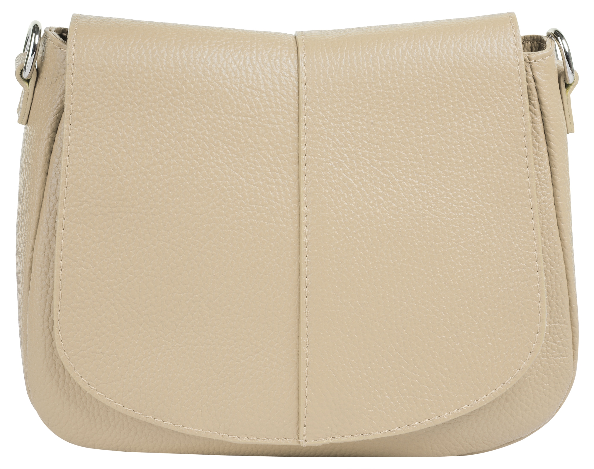 Cluty Umhängetasche, echt Leder, Made in Italy