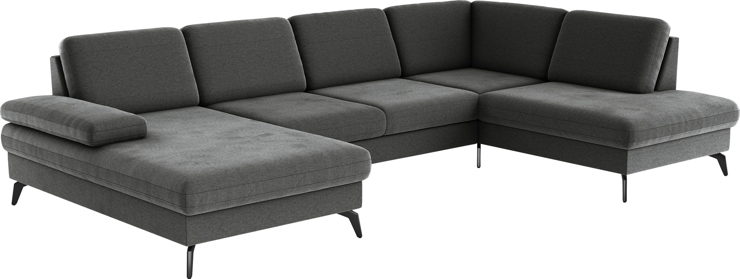 sit&more Wohnlandschaft »Morris U-Form, inkl. Sitztiefenverstellung«, wahlweise mit Armteilverstellung, Bettfunktion & Bettkasten