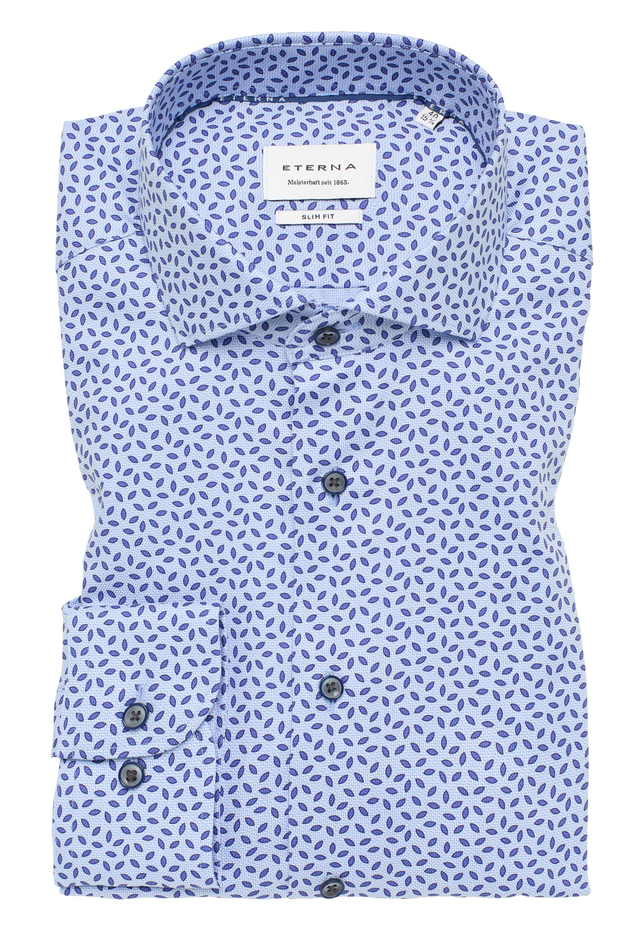 Eterna Langarmhemd »SLIM FIT« NON IRON (bügelfrei)