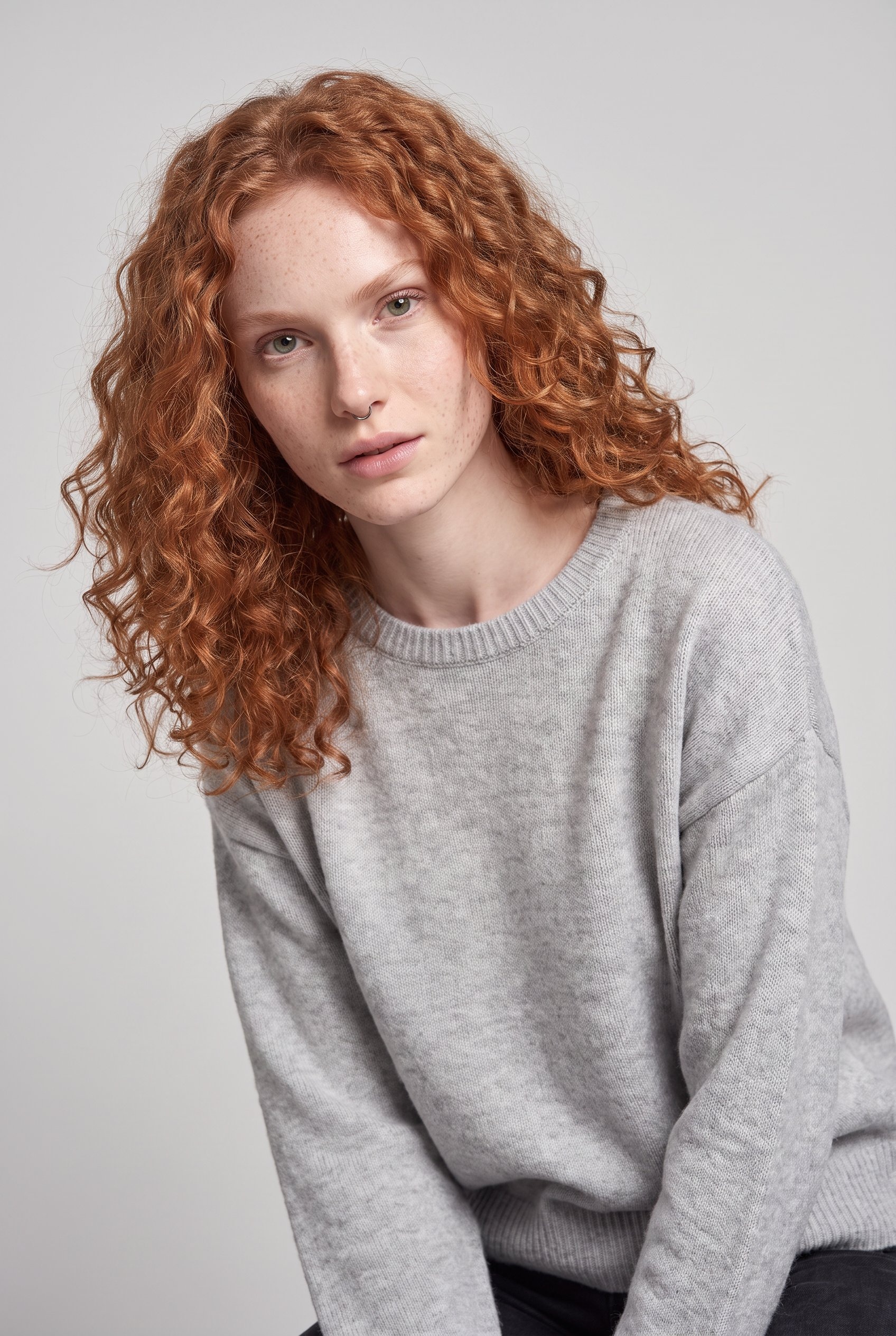 ONLY Strickpullover »ONLOLIVIA LS O-NECK CC KNT« Materialmix, regular fit