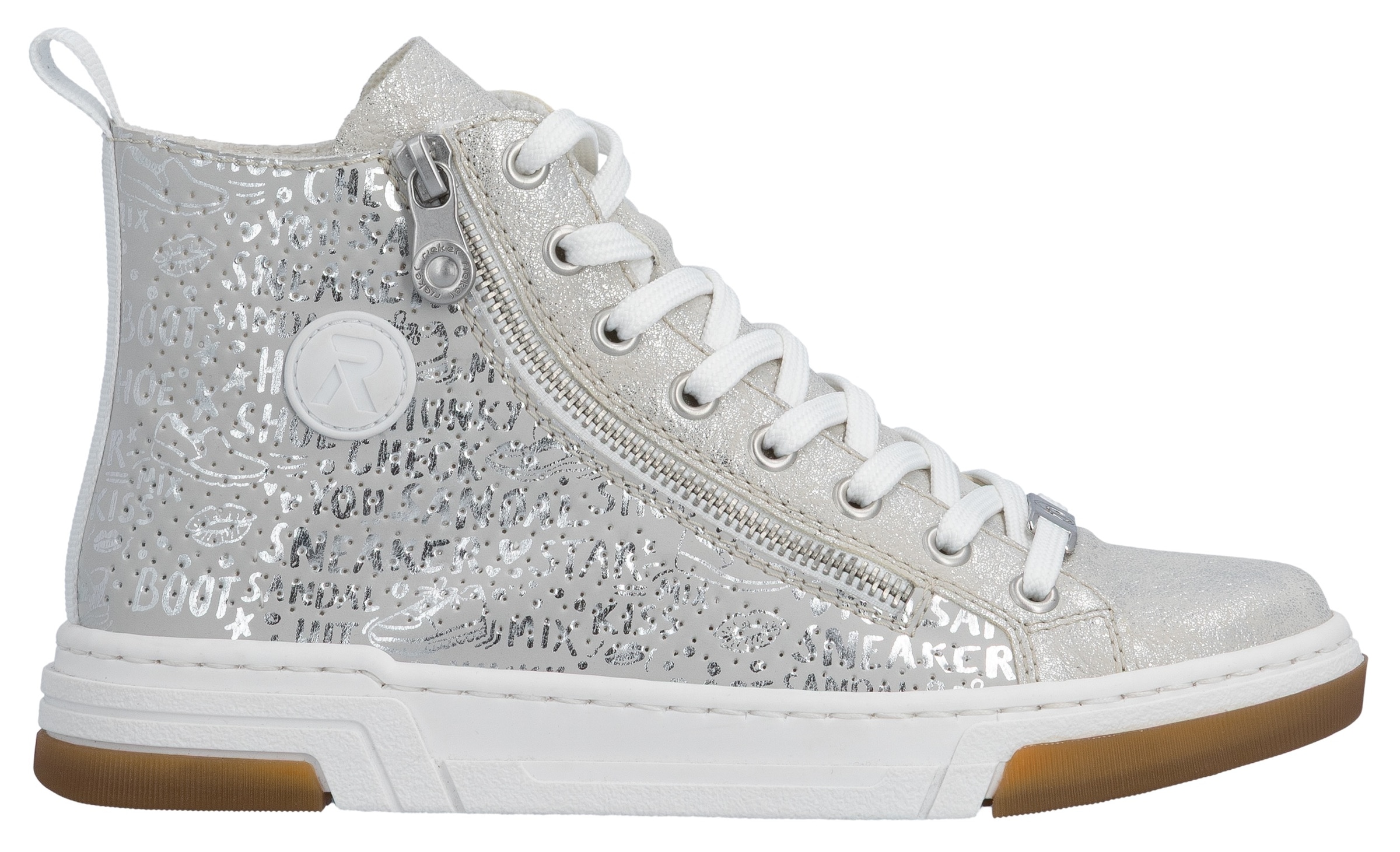 Rieker Sneakers  High Top-Sneaker, Freizeitschuh, Schnürschuh mit Plateausohle