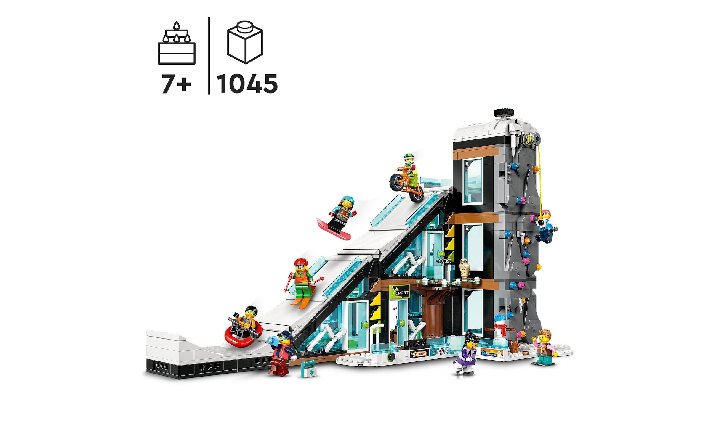 LEGO® Spielbausteine »City Wintersportpark 60366«, (1045 St.)