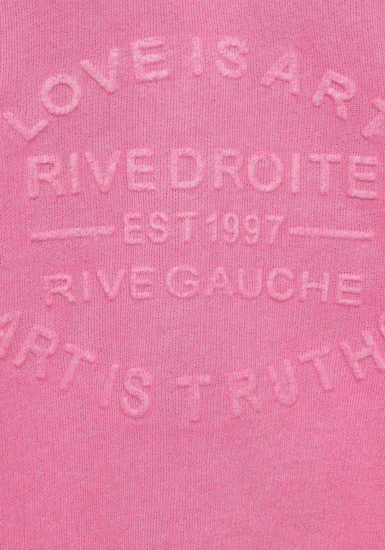 Zwillingsherz Sweatshirt, mit ausgefranstem V-Ausschnitt im Vintage Look