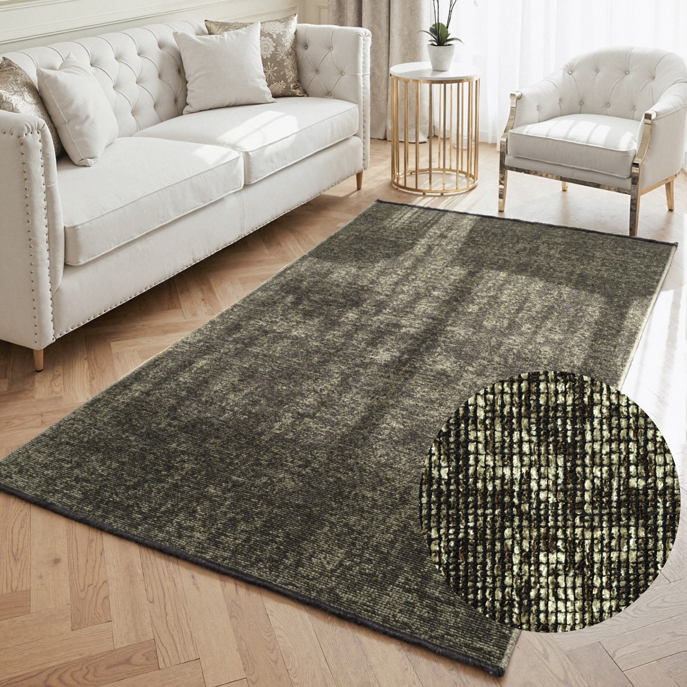 Image of ELLE DECORATION Teppich "Prisma" rechteckig 5 mm Höhe Glanz-Effekt, Karo Design, Kachel-Optik, Wohnzimmer, Schlafzimmer,Flur