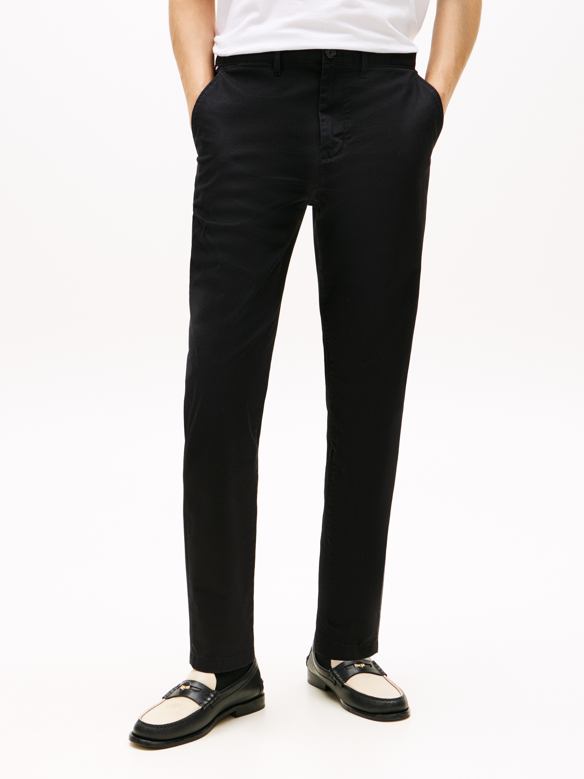 Image of Tommy Hilfiger Chinohose "HARLEM ESSENTIAL" Tapered Leg, Basic, schlichtes Design