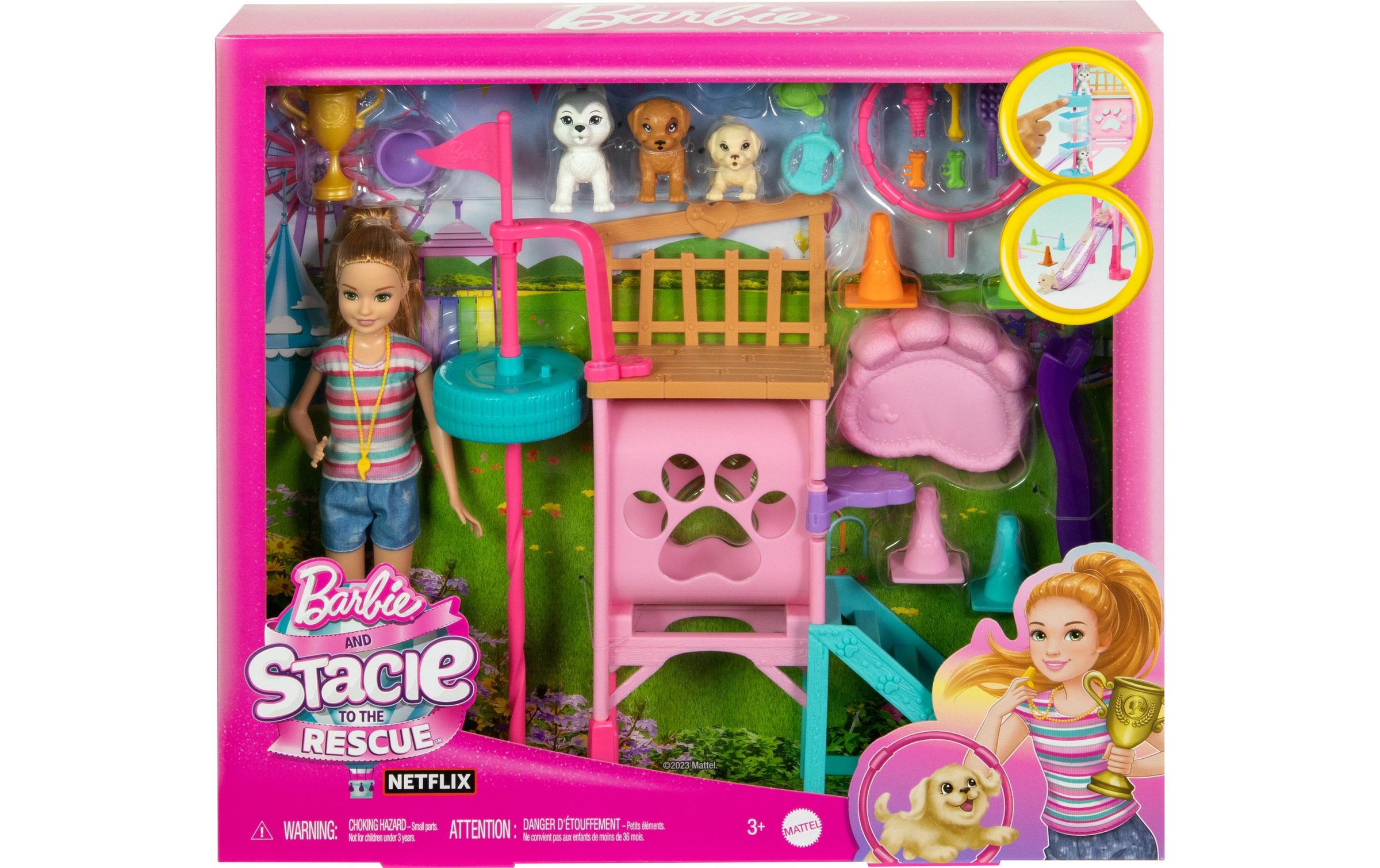 Barbie Anziehpuppe »Barbie Stacies Puppy Playground«