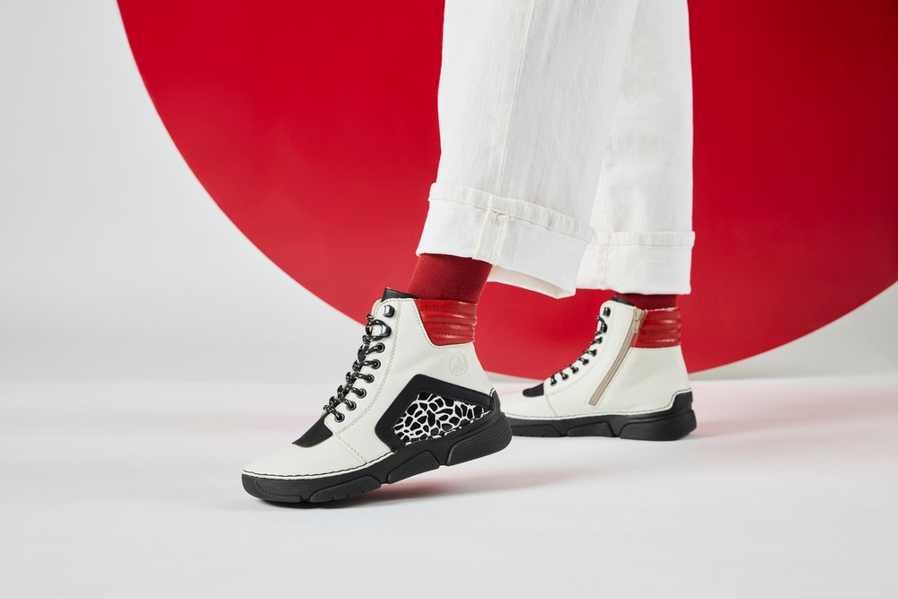 Rieker Sneakerboots  Schnürboots, Schnürstiefelette mit zusätzlichem Innenreissverschluss