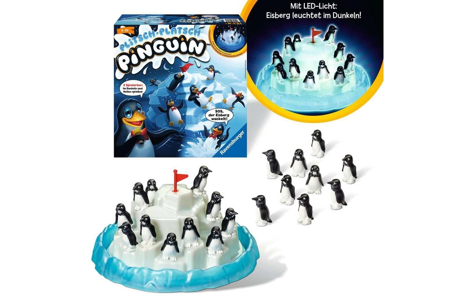 Ravensburger Spiel »Plitsch-Platsch Pinguin d/f/i, neu im Dunkeln spiel«