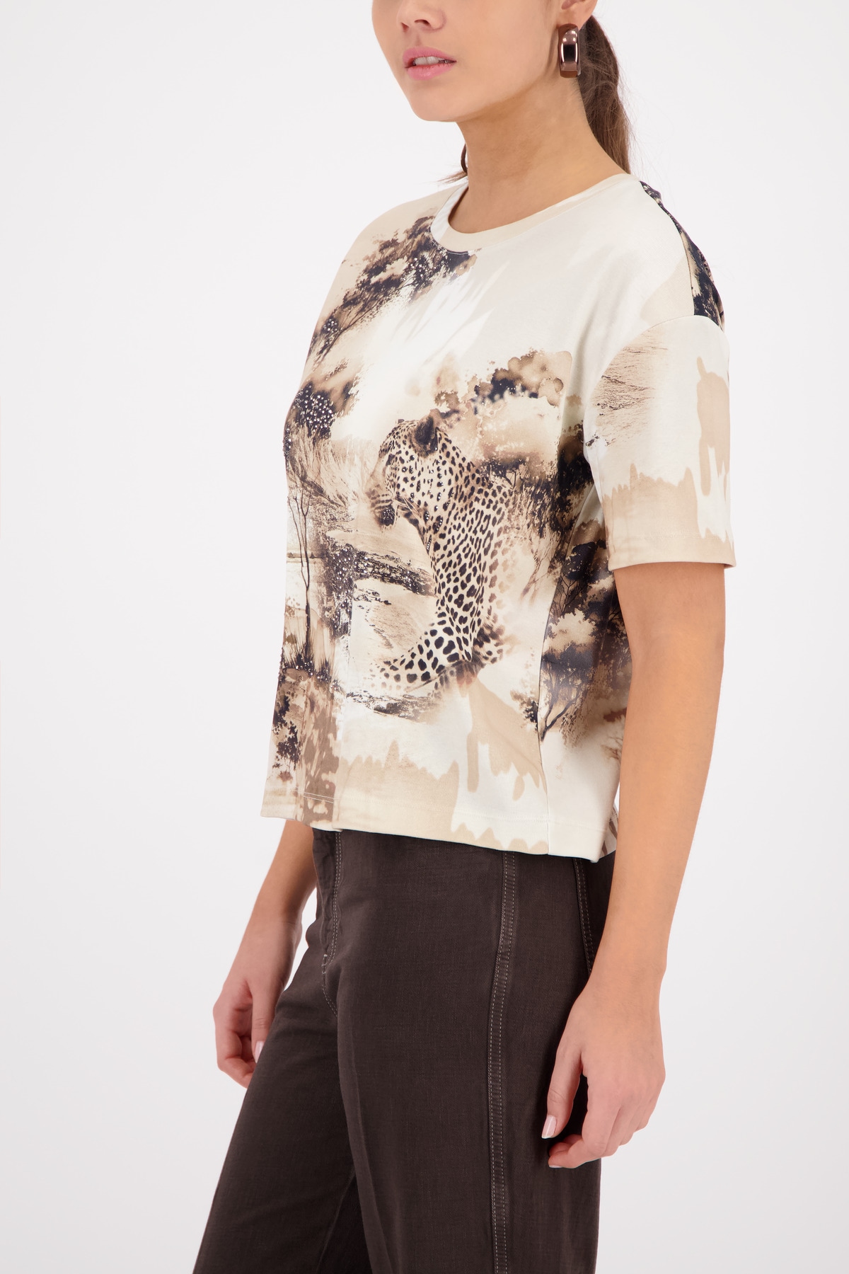 Monari T-shirt »Shirt Savanne allover« Regular fit mit Savanne-Print