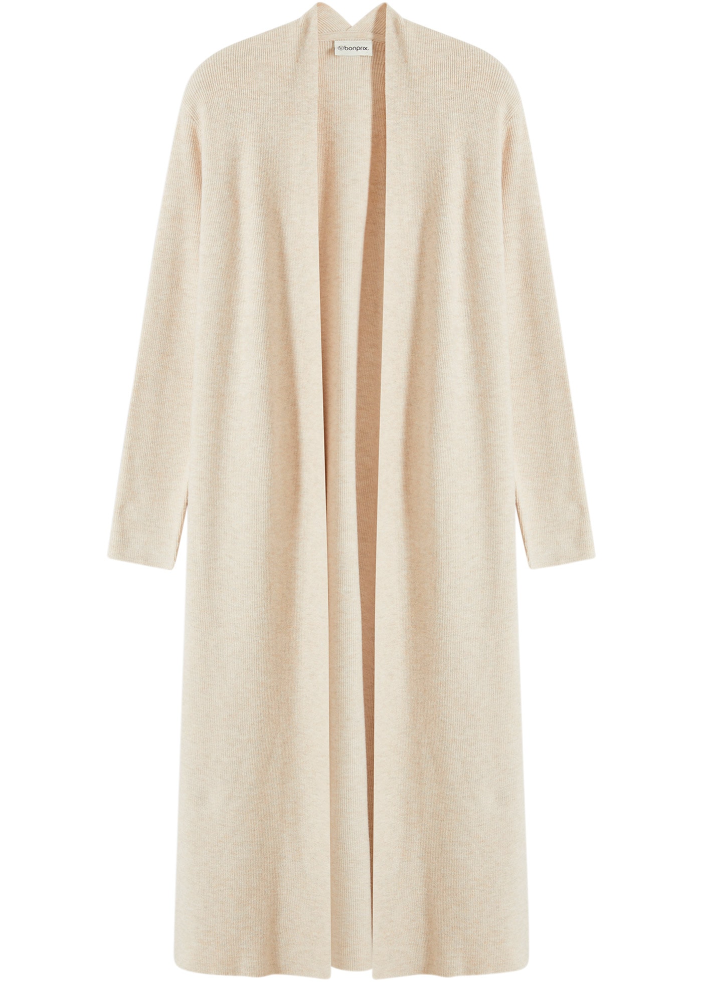 bonprix Cardigan long 1 Oversize-Passform, eleganter Stil, ohne Verschluss