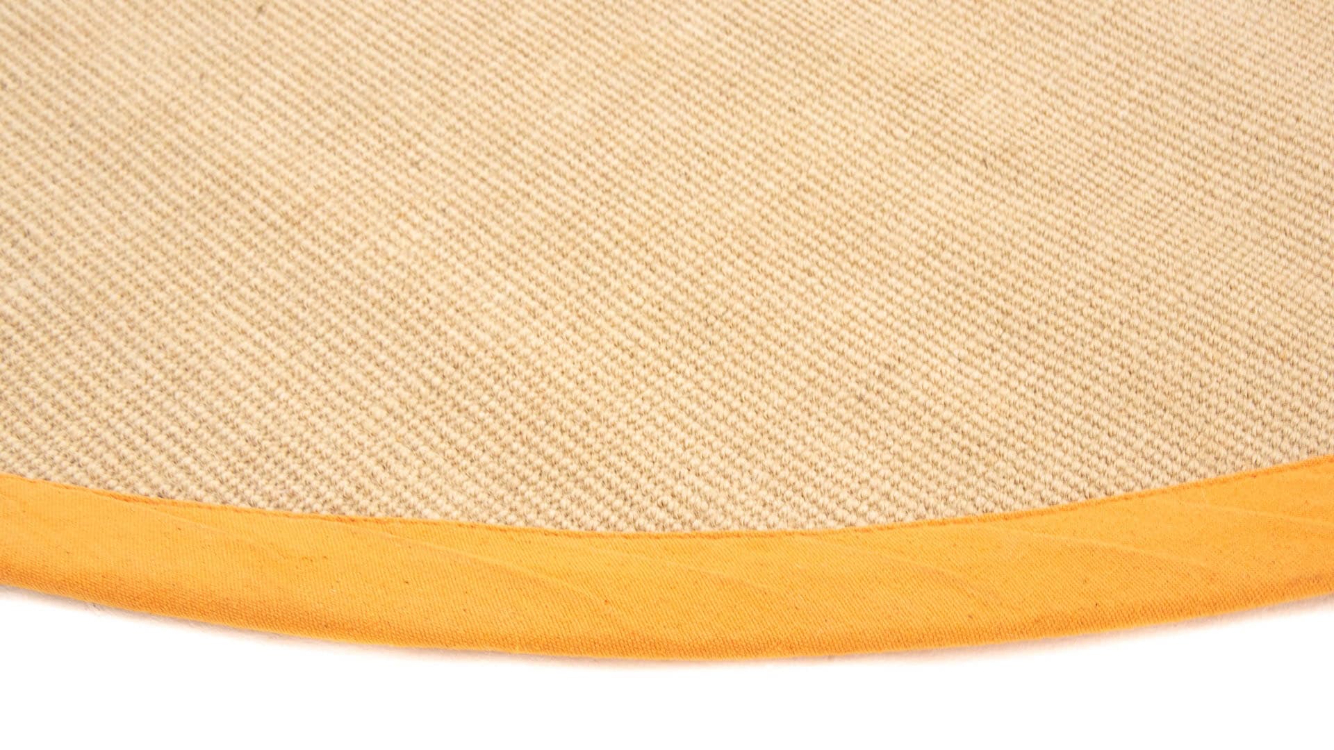 carpetfine Sisalteppich Bordüre, bequem kaufen mit »Sisal«, Anti-Rutsch Rückseite farbiger rund