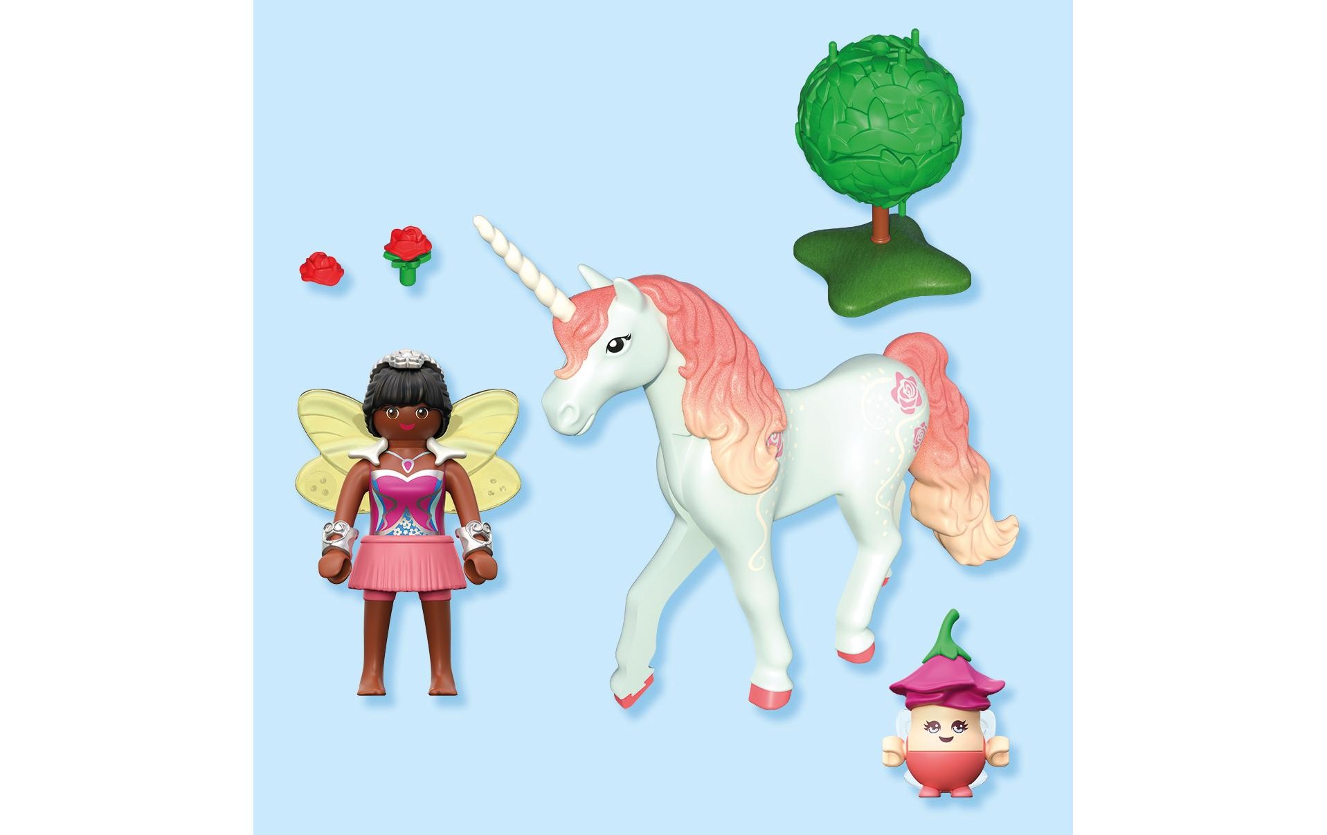 Playmobil® Jeu de construction »Sammeleinhorn, Himmelsrose mit Fee (71841), Princess Magic«