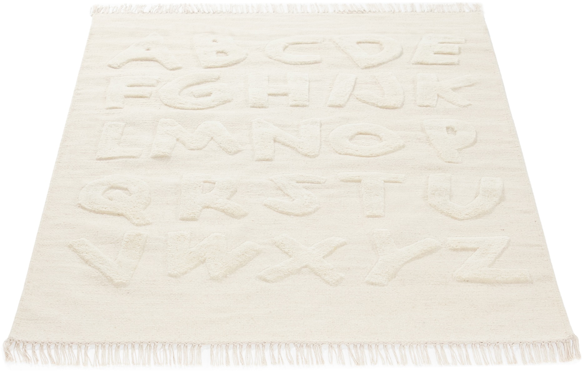 Image of carpetfine Kinderteppich "ABC Alphabet" rechteckig 6 mm Höhe