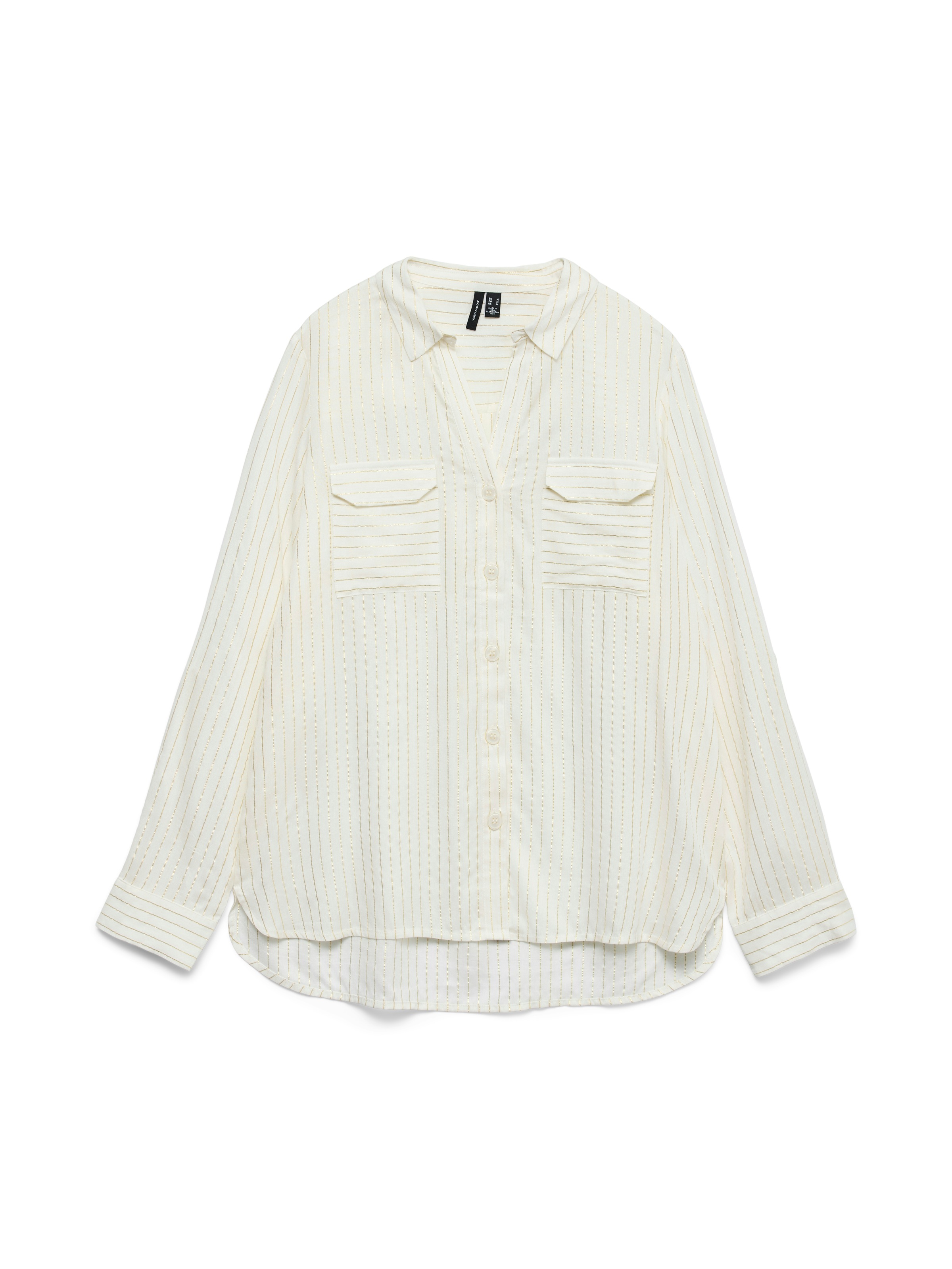 Vero Moda Hemdbluse »VMBUMPY LS GLITTER SHIRT WVN GA NOOS«, mit Glitzereffekt