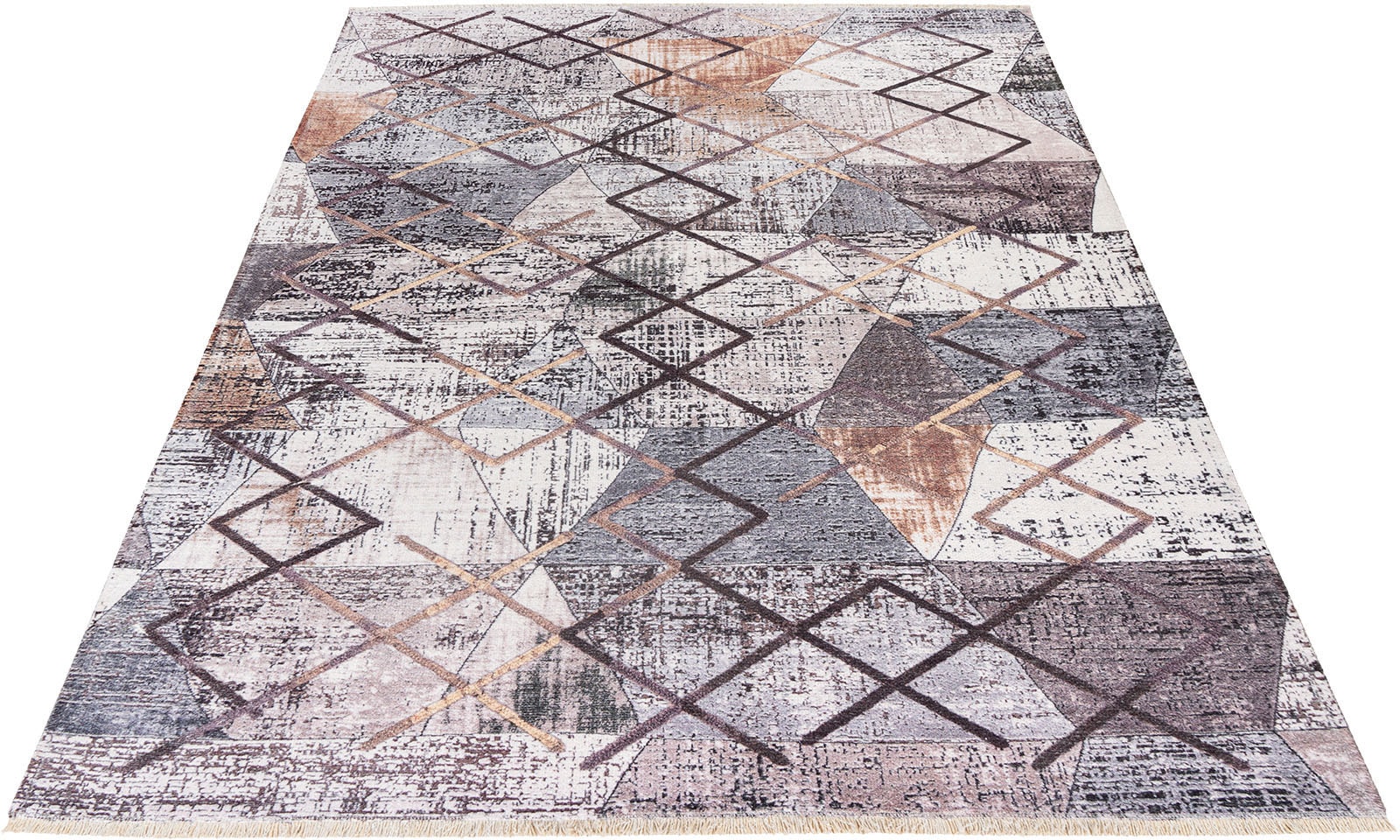 Obsession Teppich »My Valencia 631«, rechteckig, recycelte Materialien,  modernes Design, mit Fransen, waschbar jetzt kaufen