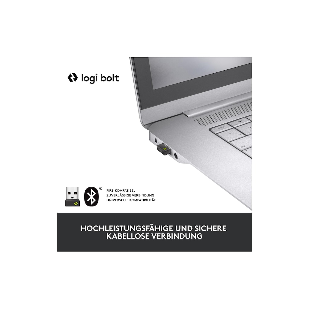 Logitech Maus »Signature M650 L for Business Graphite«, kabellos
