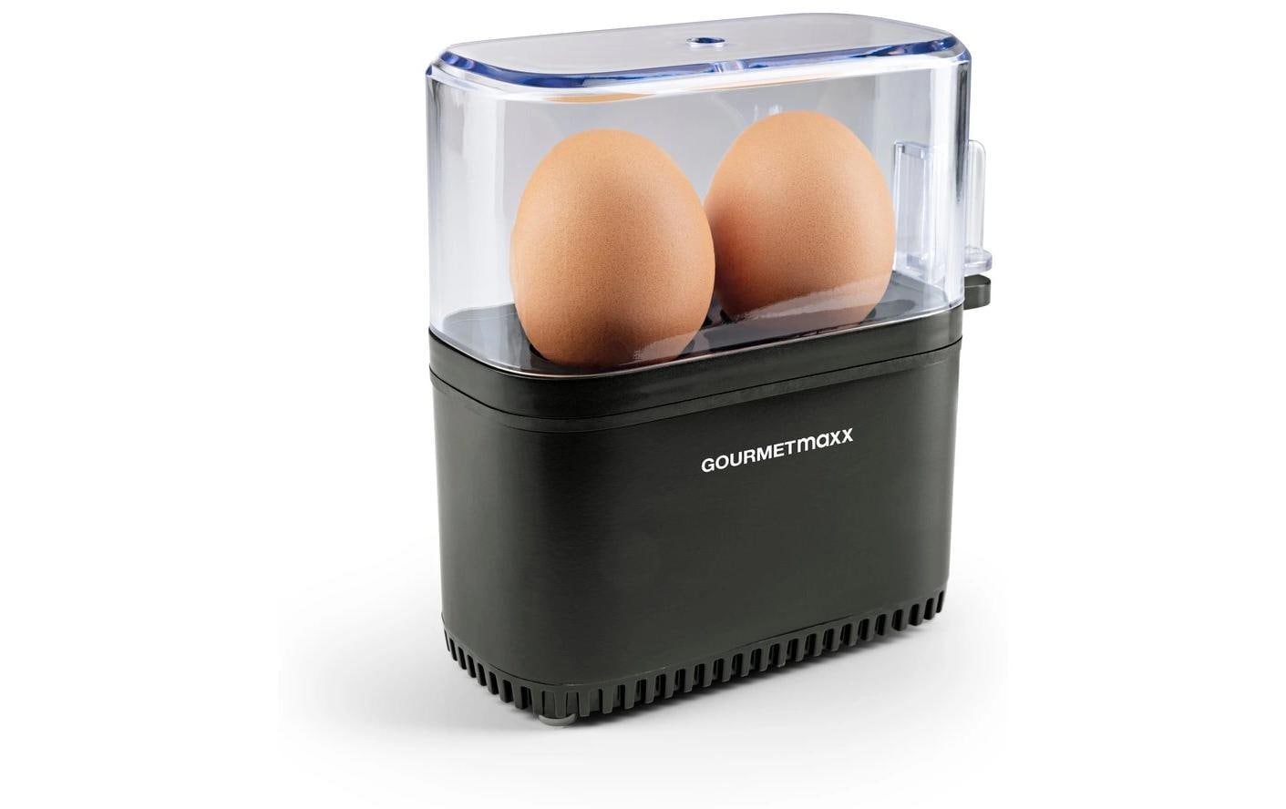 GOURMETmaxx Cuiseur d'œufs »Kompakt 2.0 250 W« für 2 cuis Eier 250 W Kompakter Design-Eierkocher für zwei Frühstückseier