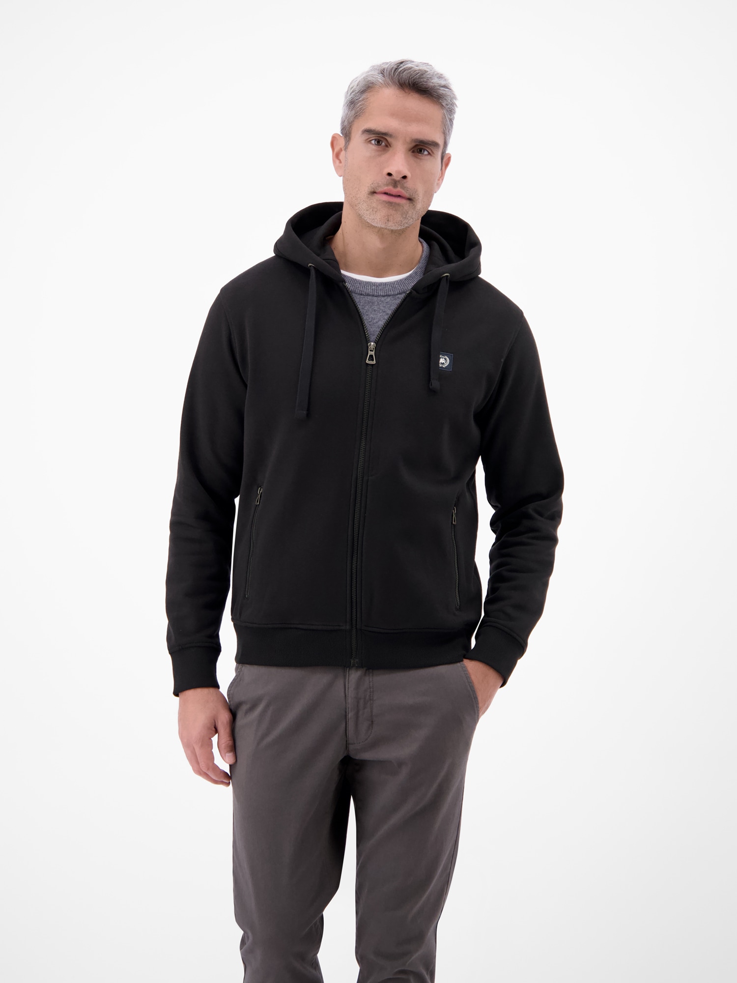 LERROS Veste sweat »Hoodie Sweat-Jacke« Kapuzensweatjacke mit Tunnelzug und seitlichen Reissverschlusstaschen