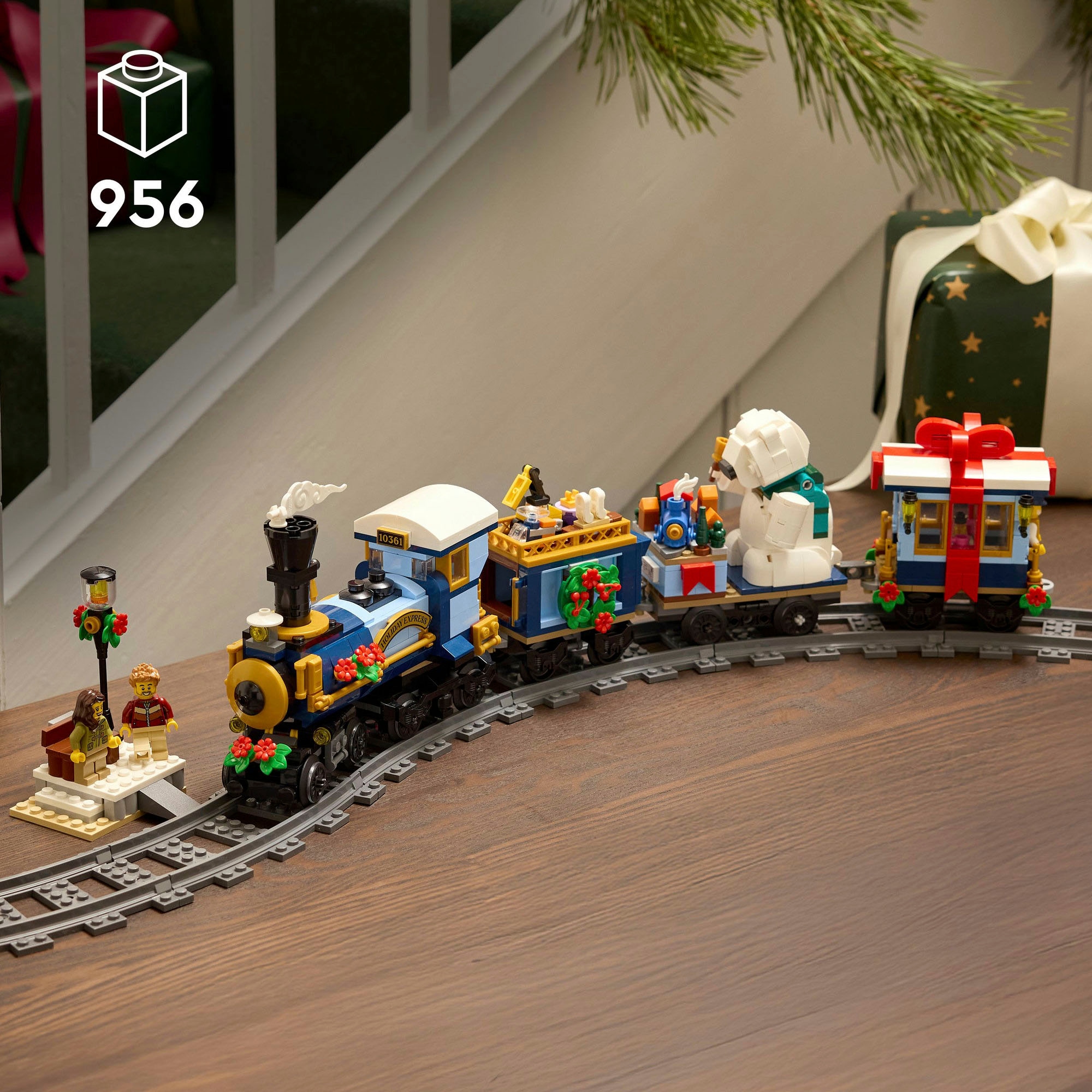 LEGO® Konstruktionsspielsteine »Weihnachtsexpress (10361), LEGO Icons« Exklusives Set