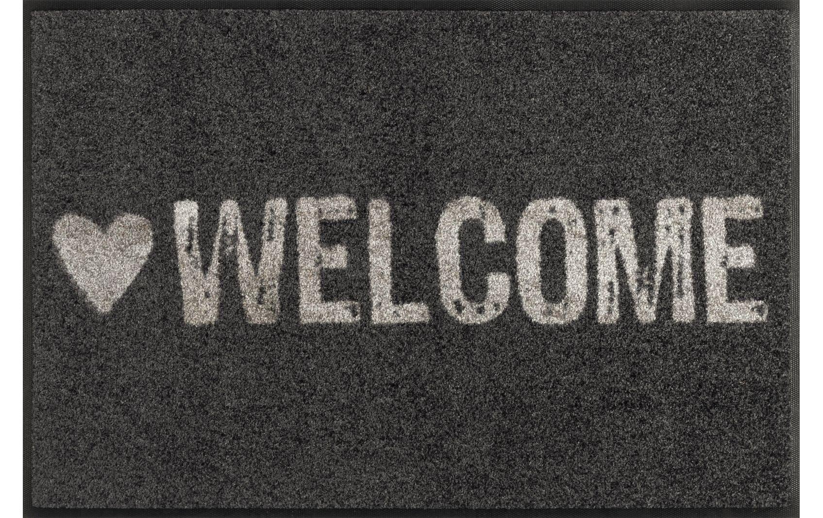 Image of wash+dry by Kleen-Tex Fussmatte "Warmly Welcome 50 x 75 cm"