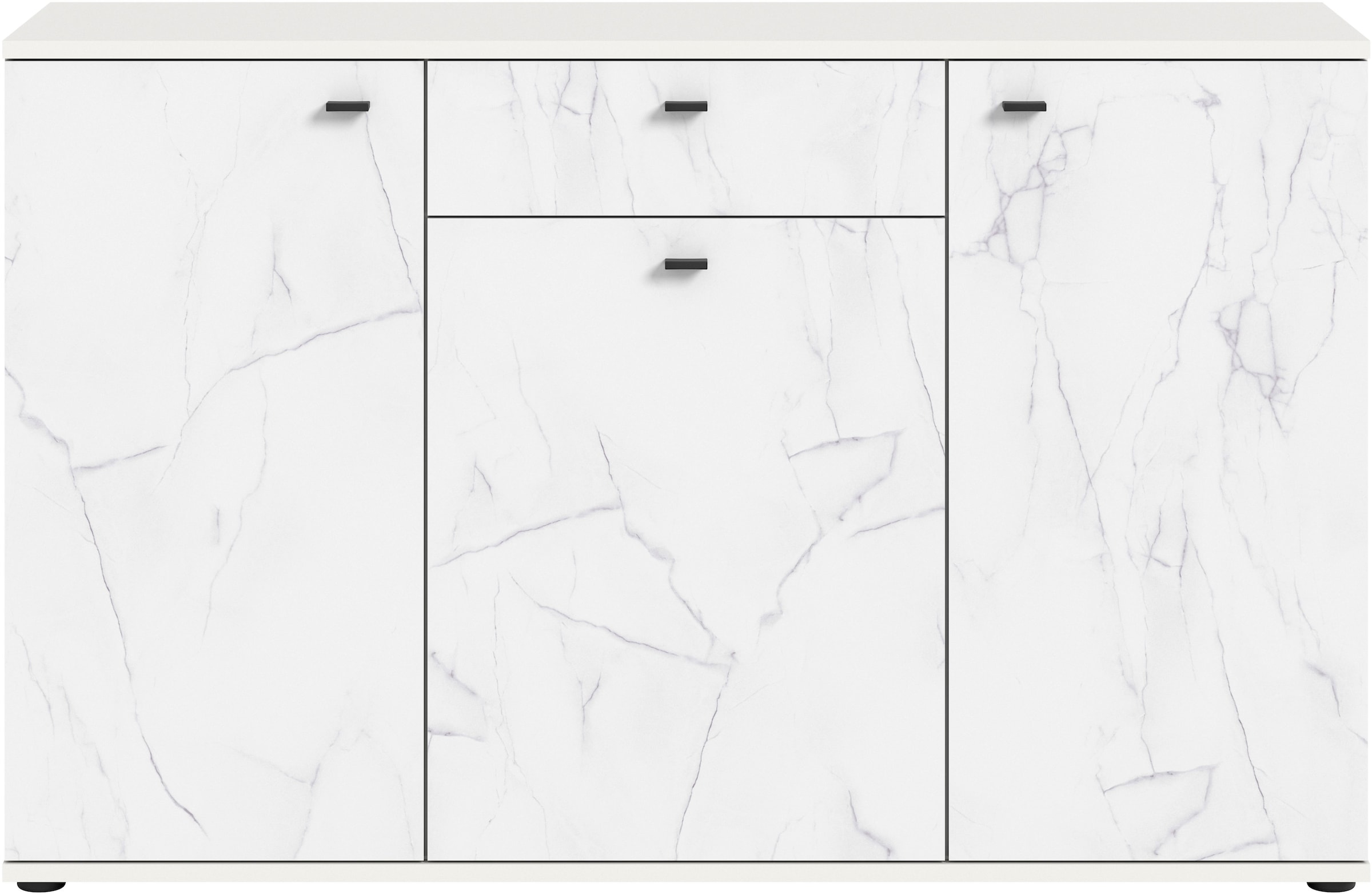 INOSIGN Sideboard »CALCOLO, Breite 138cm, 3 Türen, 1 Schubkasten, 6 Fächer«, Anrichte, Kommode, Schrank