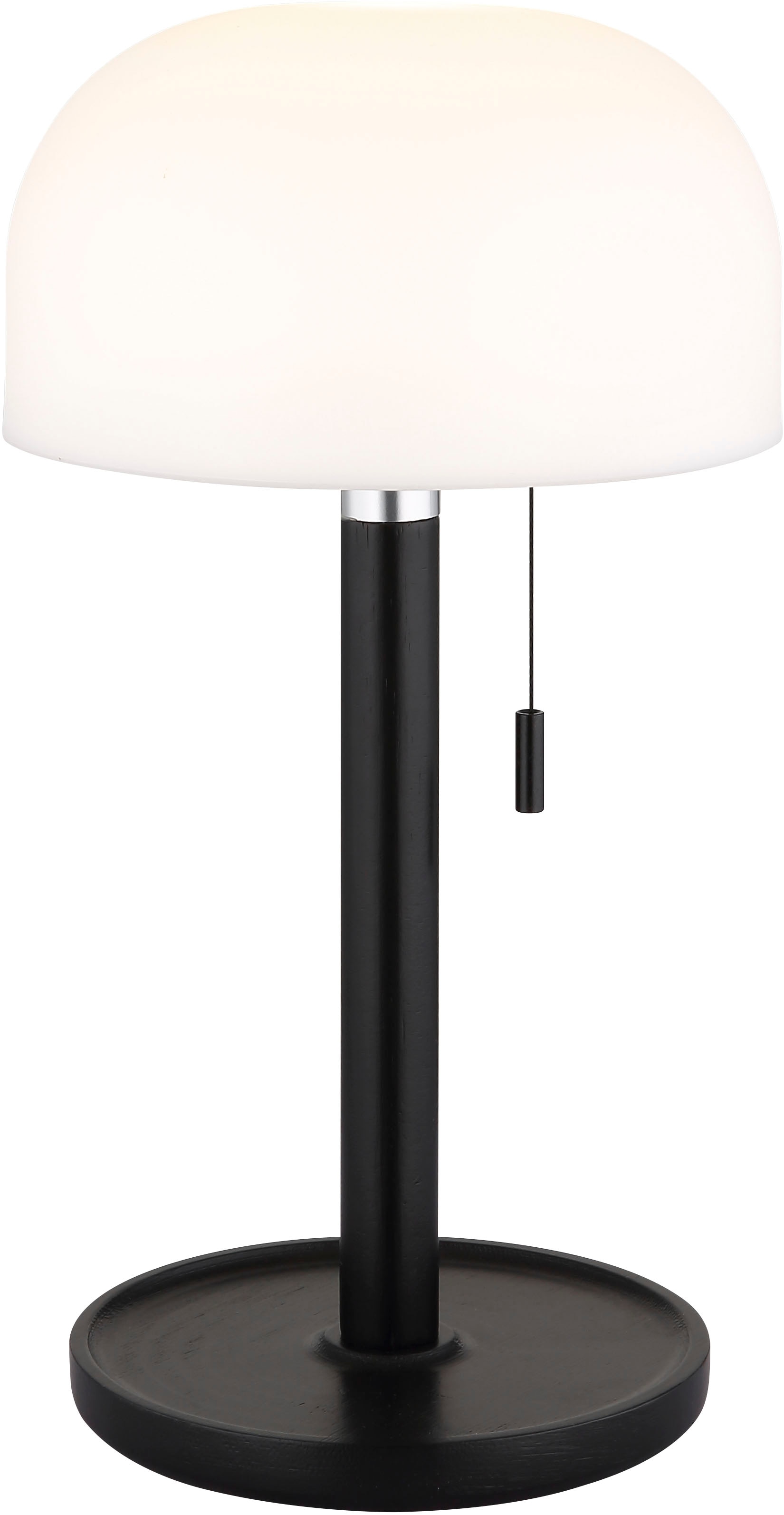 GLOBO LIGHTING Lampe de table LED »NORMAN« Module LED 1 cuis blanc chaud - blanc froid lampe de table à batterie aussi pour l'extérieur, interrupteur à tirette, lampe à batterie