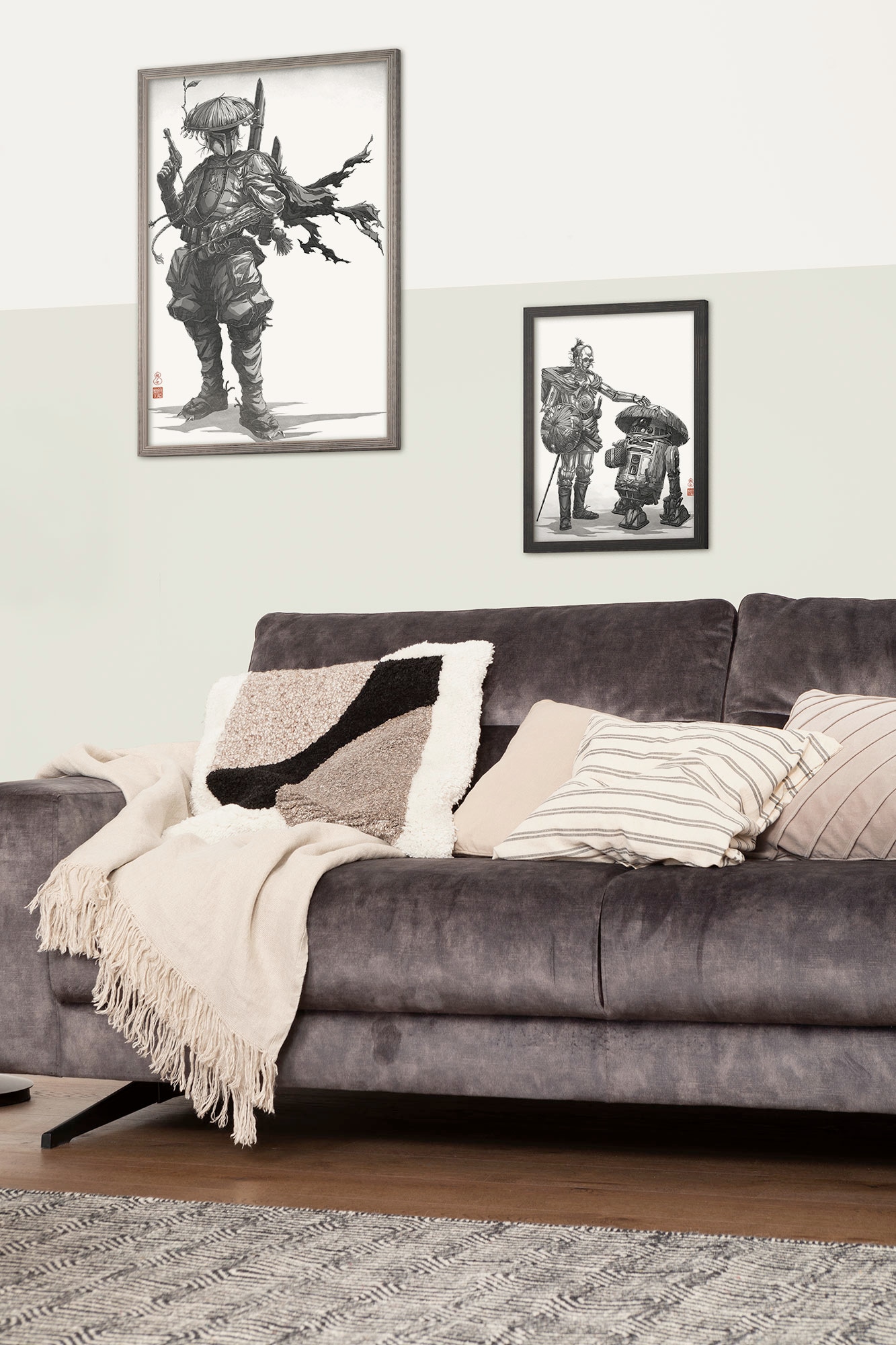 Komar Wandbild »Star Wars Vision Samurai Bounty Hunter« Disney Set, 1 Stk. tlg. 30 x 40 cm (Breite x Höhe) - Kinderzimmer, Dekoration