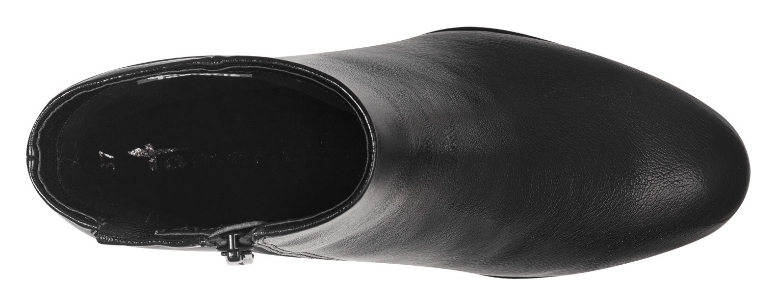 Tamaris Stiefelette, Blockabsatz, Businessschuh, Festtagssschuh mit überzogenem Absatz