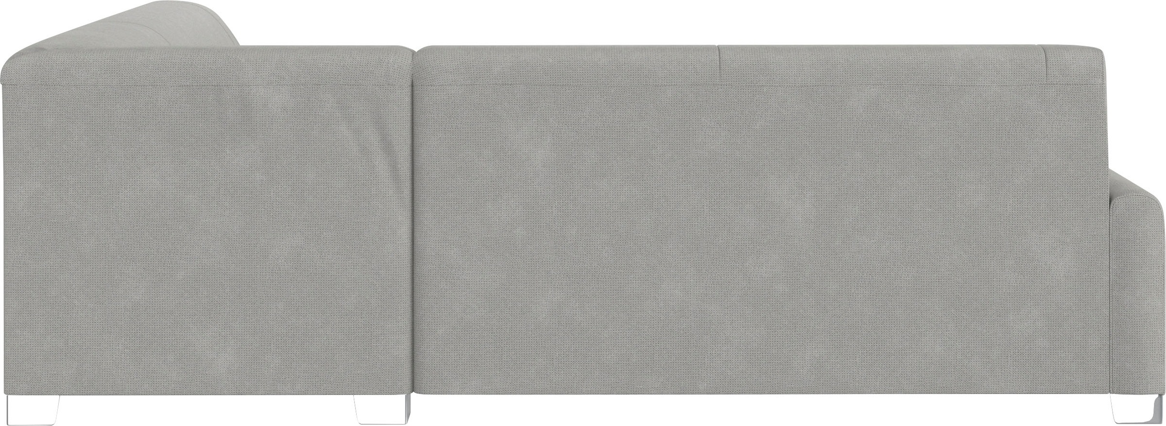 DOMO collection Ecksofa »Anzio in kubischer Formensprache, flache Armlehnen, L-Form«, Wahlweise mit Bettfunktion und Federkern für hohen Sitzkomfort