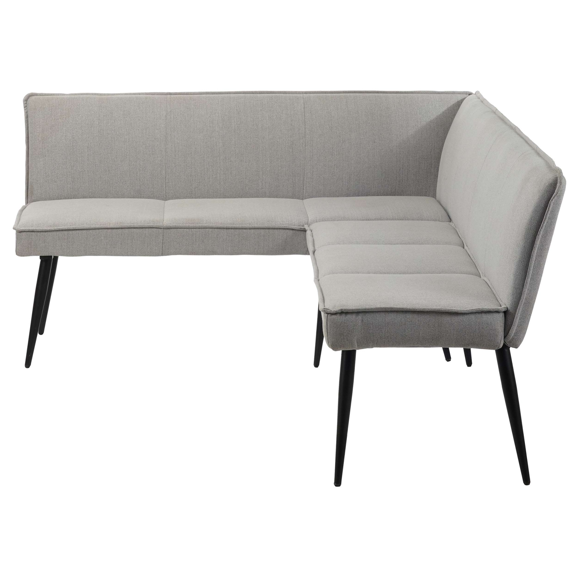 GOODproduct Essbank »Ianna« schwarze Metallbeine, pflegeleichtem Webstoff Bezug, Breite 193 cm