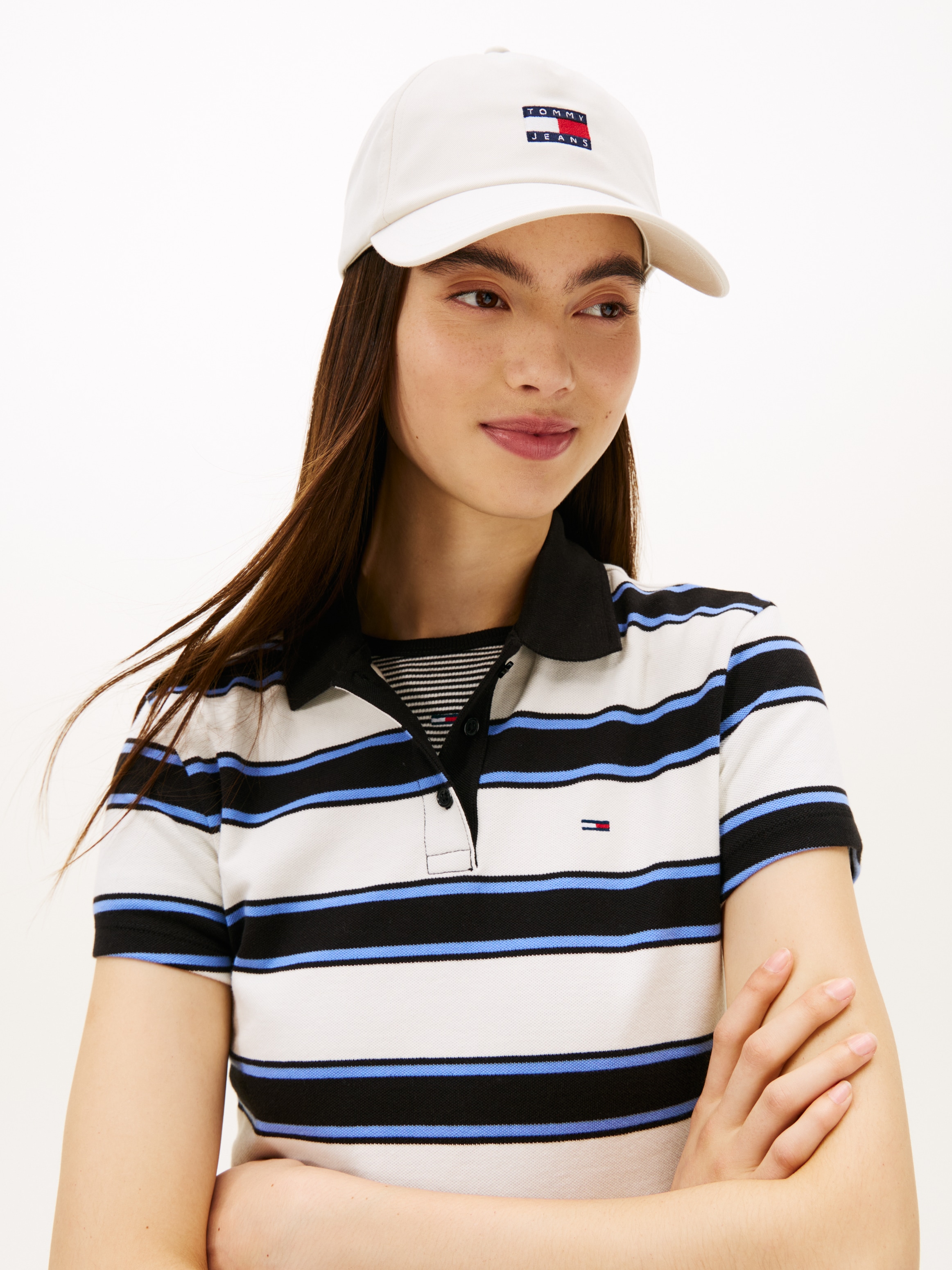 Tommy Jeans Casquette de baseball »TJW HERITAGE CORE 5 PANEL CAP« gaufrage logo, fermeture à clip UNISEX