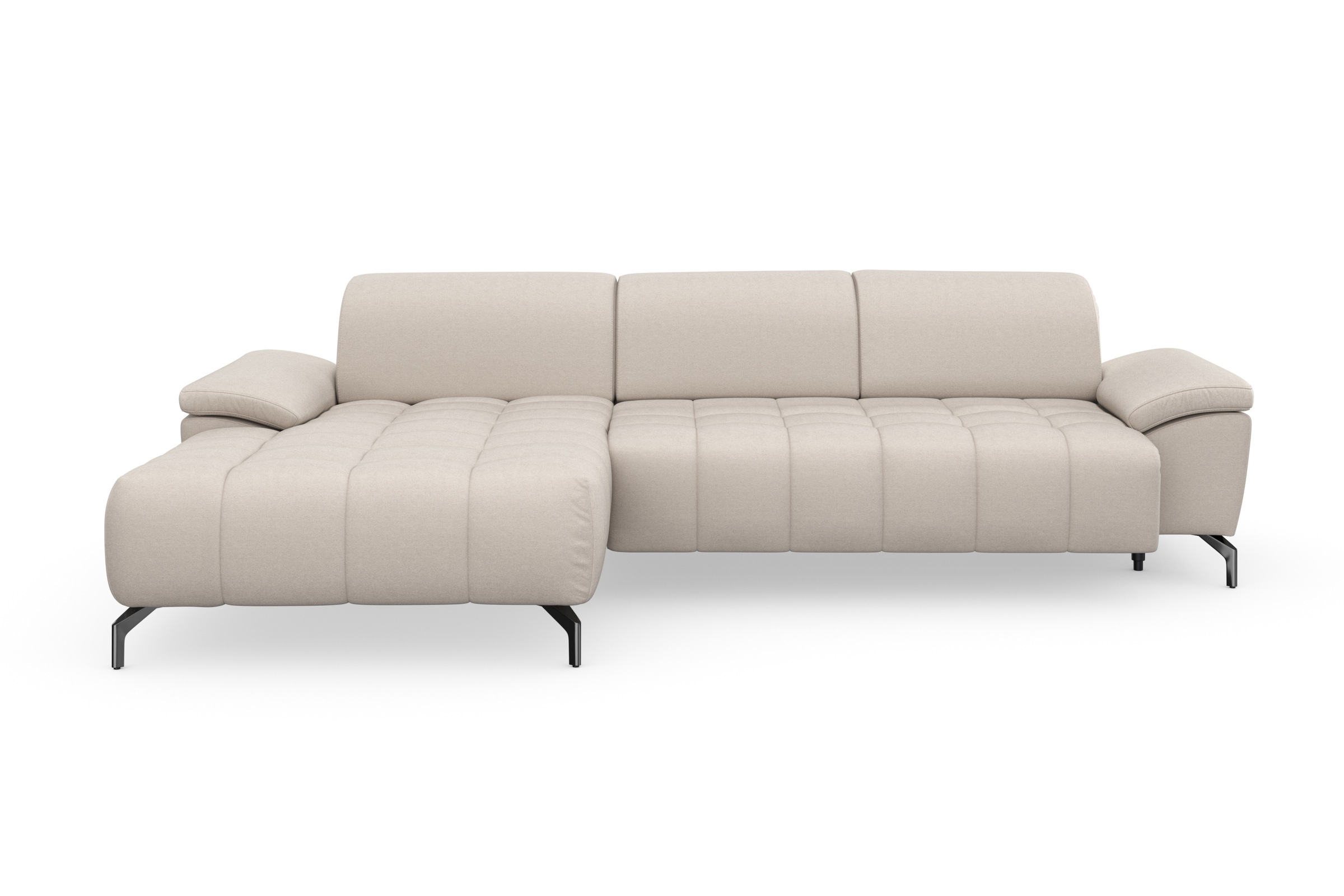 sit&more Ecksofa »Cool L-Form«, wahlweise mit Kopfteilverstellung und Vorziehsitz, motorisch