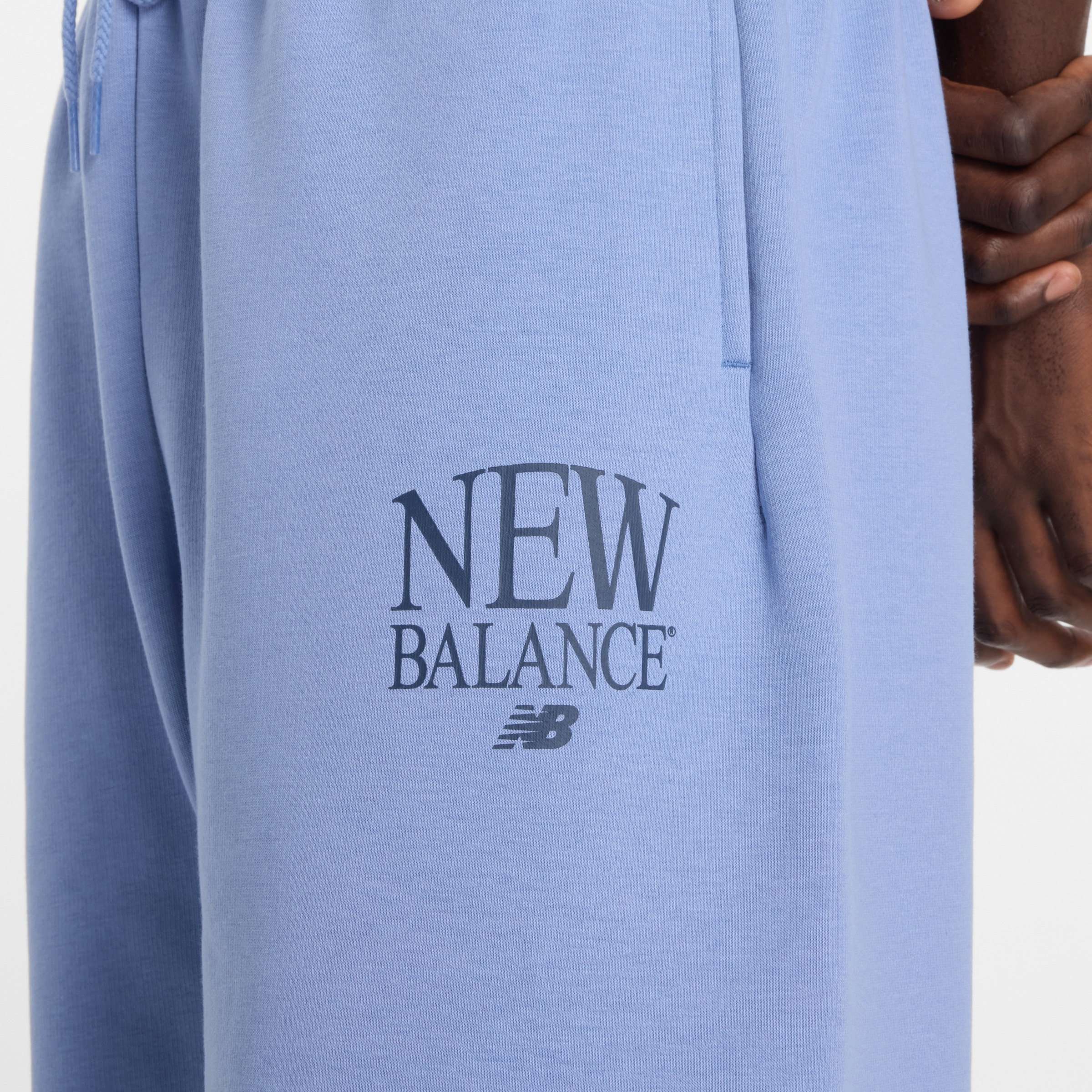 New Balance Pantalon de jogging  aus weicher Fleece-Qualität, mit Kordelverschluss, bequeme Passform