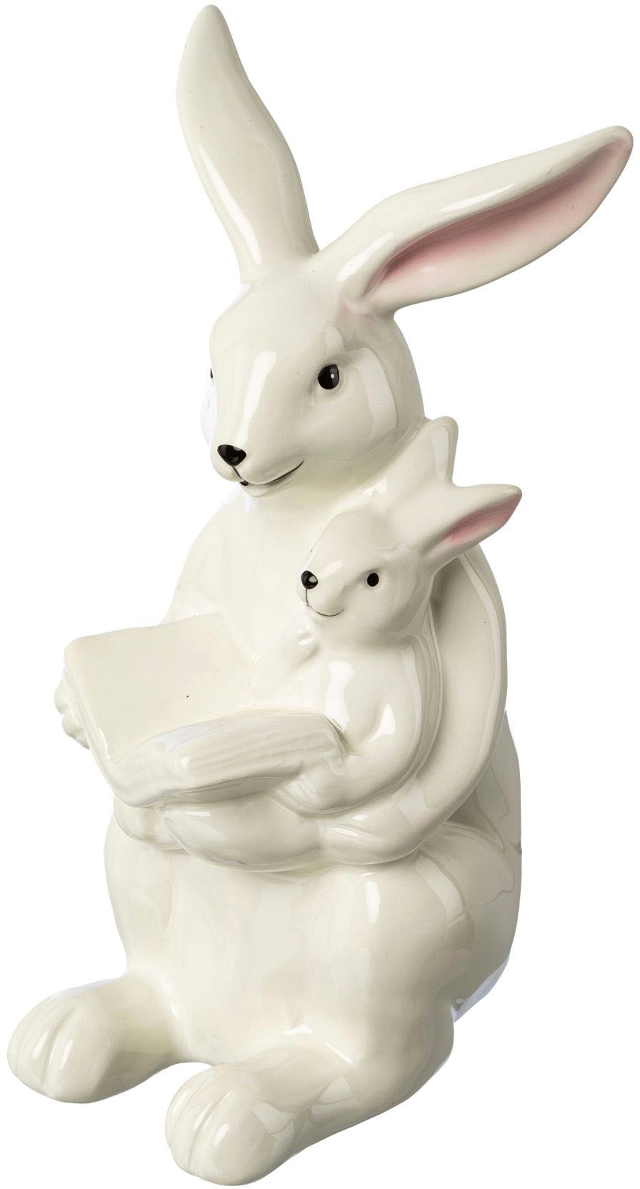 Image of Creativ home Osterhase "Osterdeko mit fröhlichem Gesicht" Hase aus Keramik, Höhe 22,50 cm