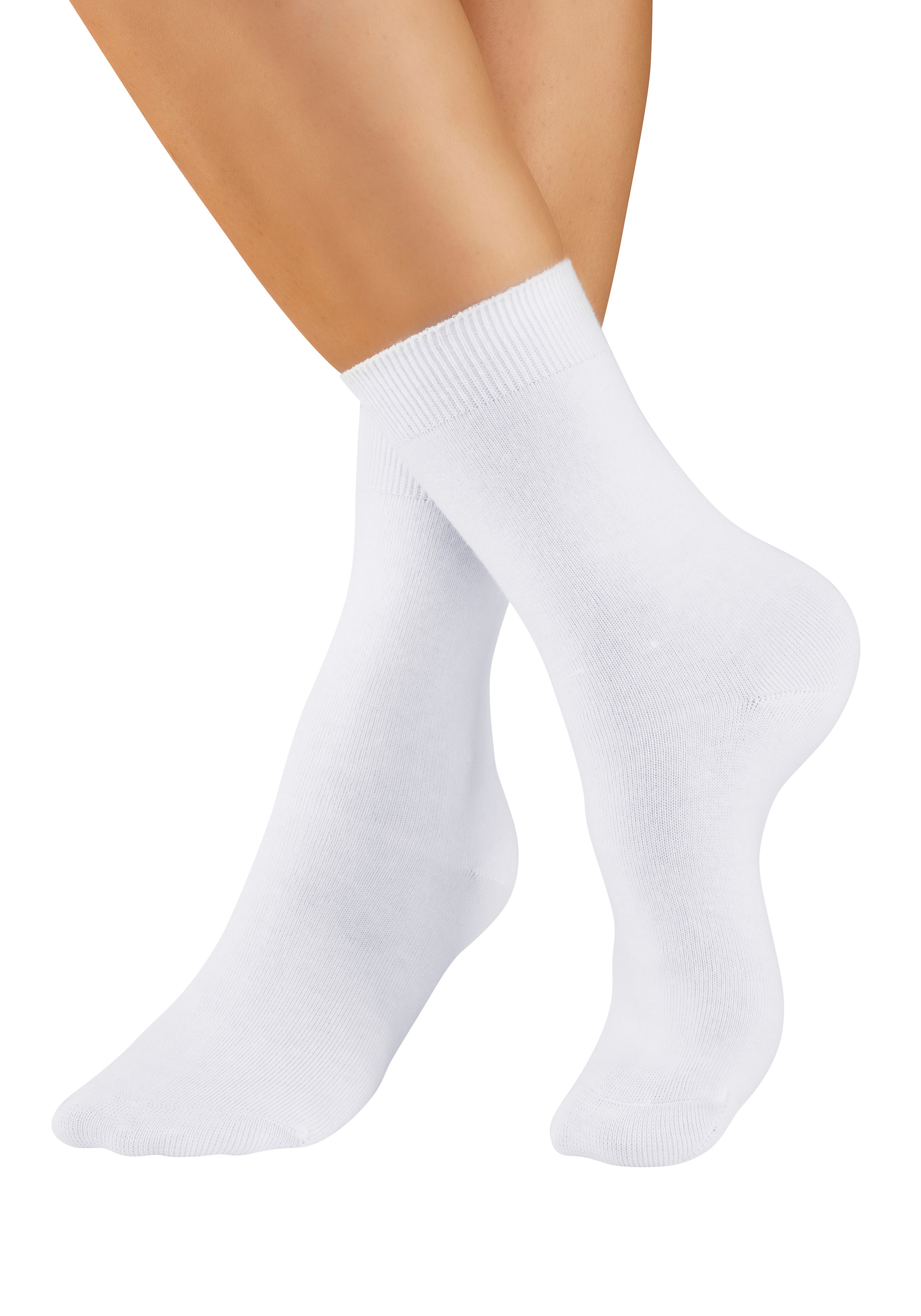 H.I.S Basicsocken »Damensocken, frische melierte Farben; casual« Packung, 20 Paar tlg. Alltagssocken in der Grosspackung