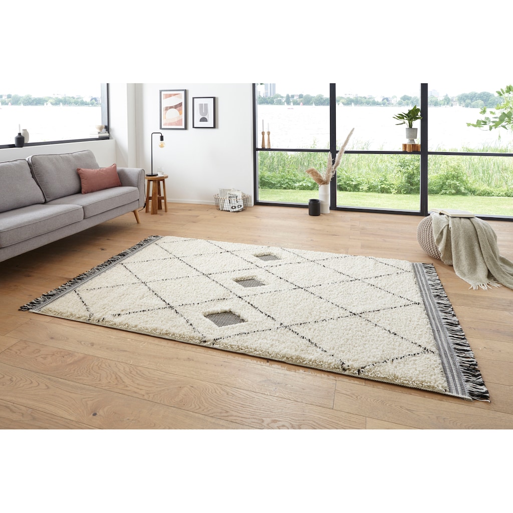 HANSE Home Hochflor-Teppich »Kanuri«, rechteckig