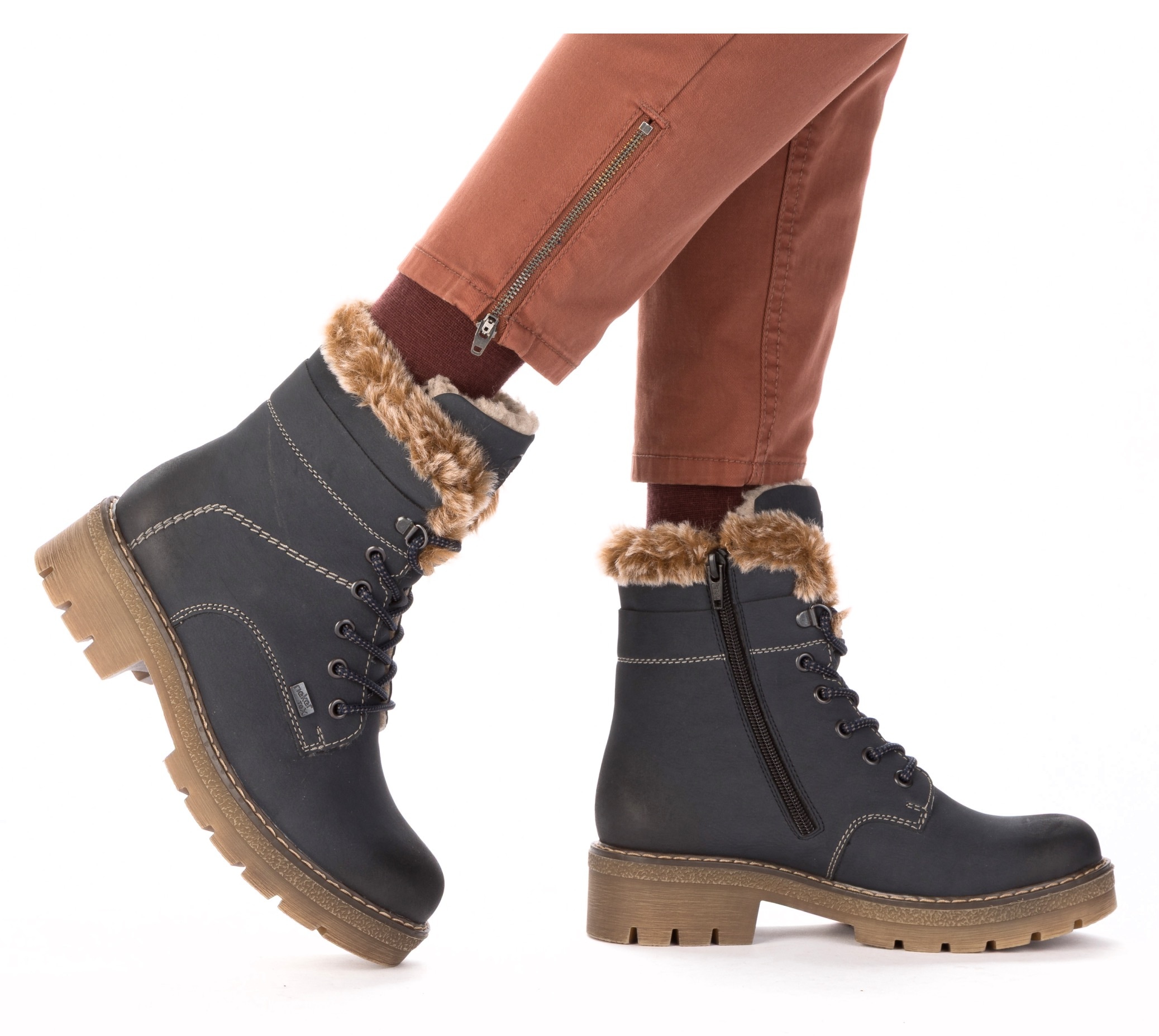 Rieker Bottes d'hiver  bottines à lacets, bottes d'hiver avec membrane imperméable riekerTEX