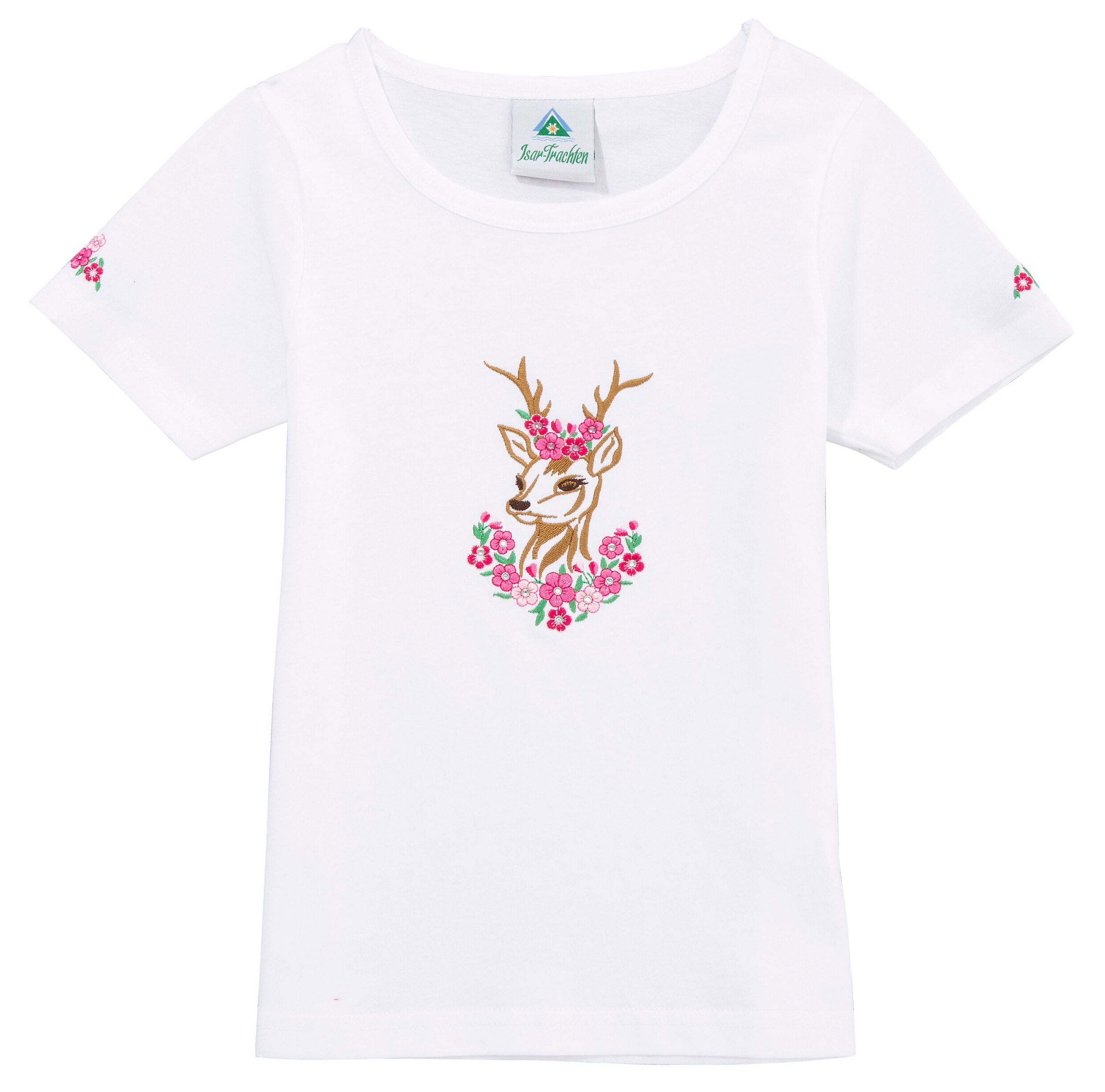 Image of Isar-Trachten Trachtenshirt, Kinder, mit Reh Applikation bei Ackermann Versand Schweiz