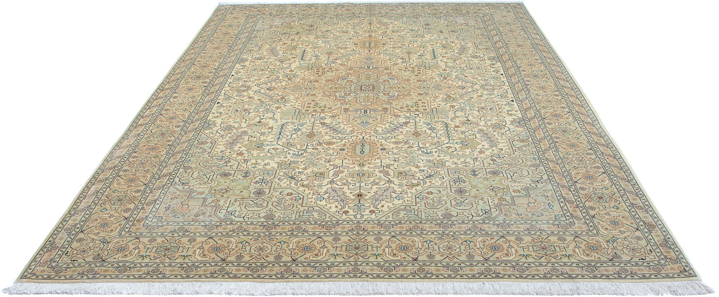 Image of morgenland Orientteppich »Perser - Täbriz - Royal - 306 x 203 cm - mehrfarbig«, rechteckig, 7 mm Höhe, Wohnzimmer, Handgeknüpft, Einzelstück mit Zertifikat bei Ackermann Versand Schweiz