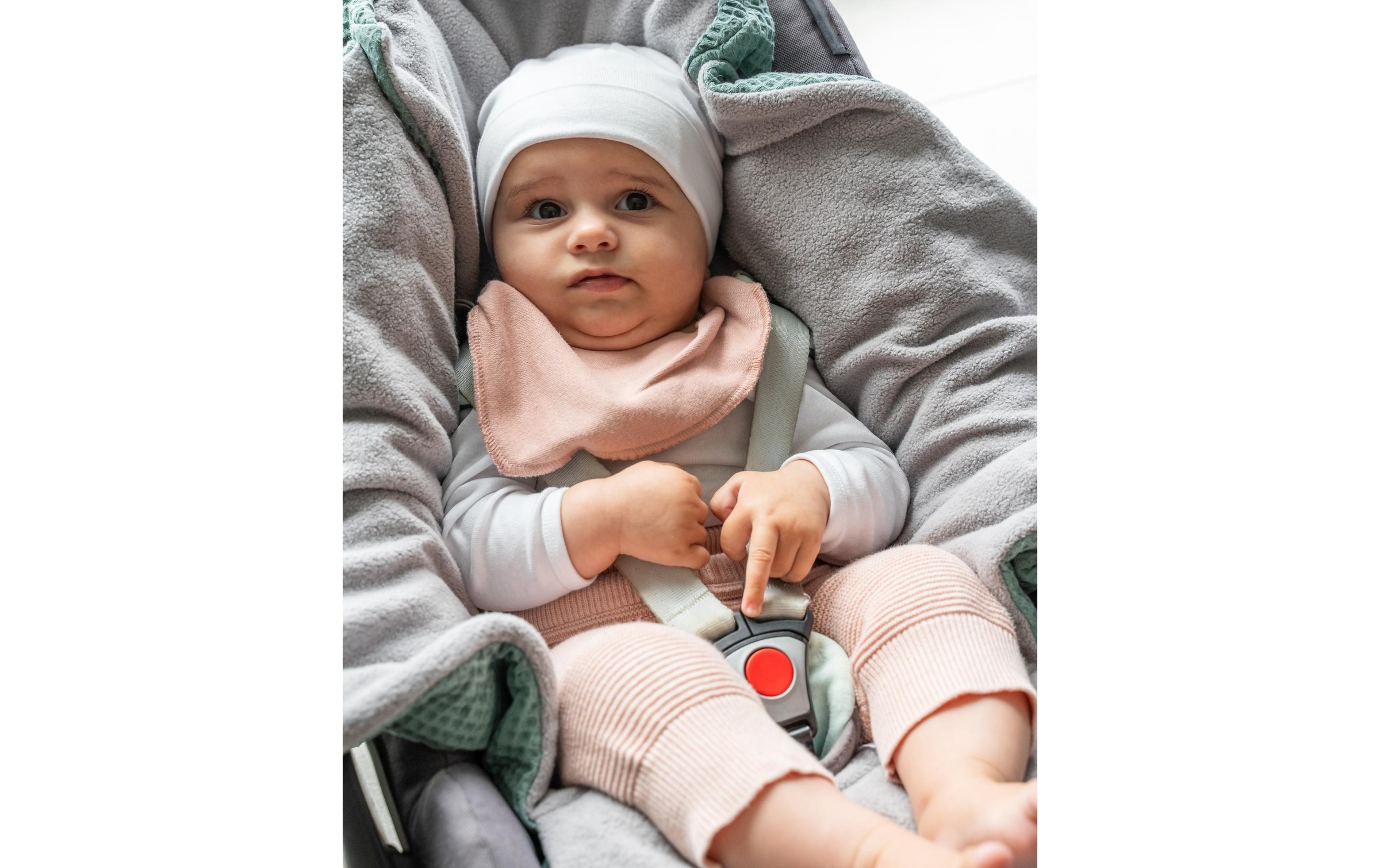 ULLENBOOM ® Couverture d'enveloppement »Waffel-Uni 90 x 100 cm«