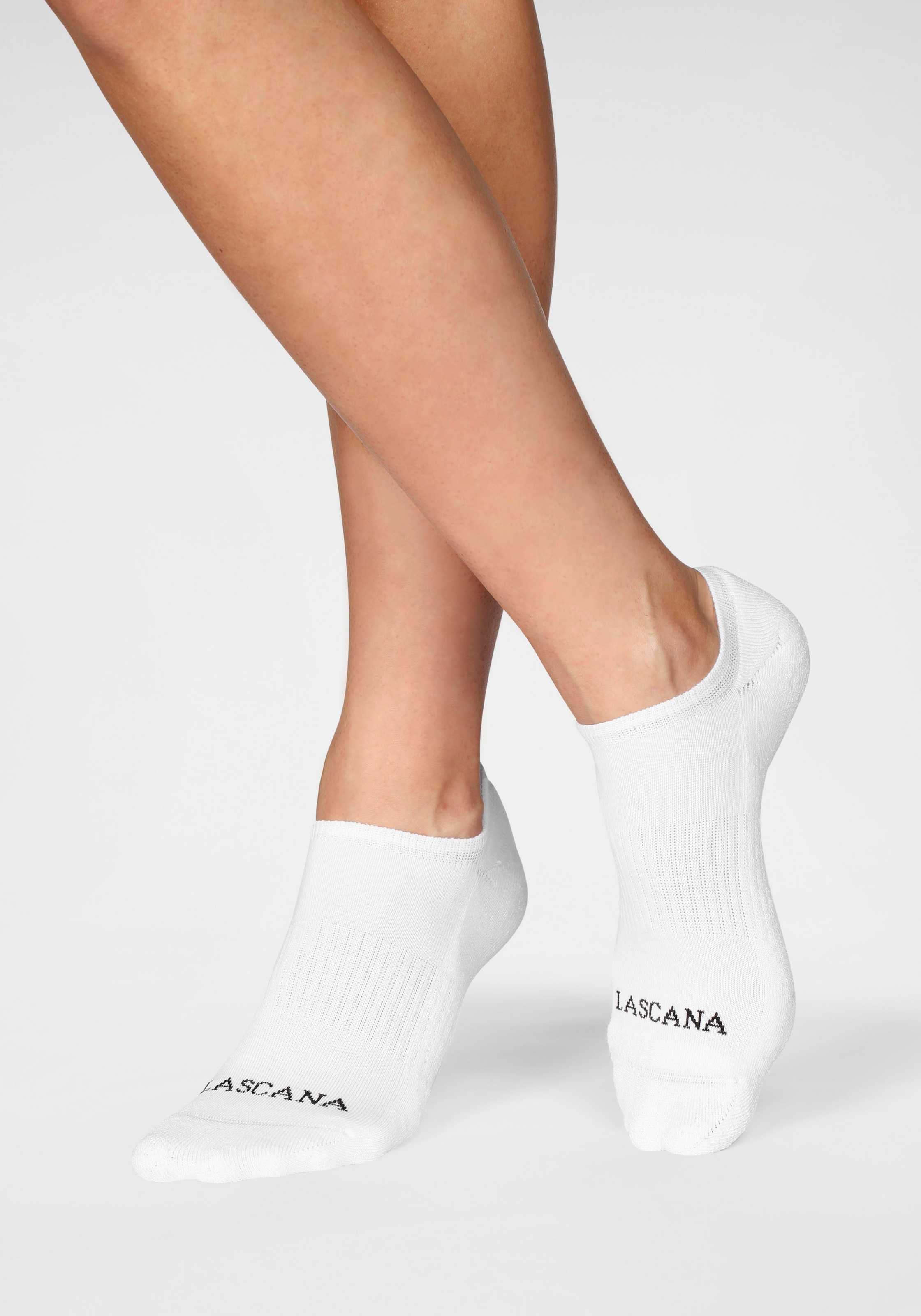 LASCANA ACTIVE Sneakersocken, (Packung, 7 Paar), mit Fussfrottee