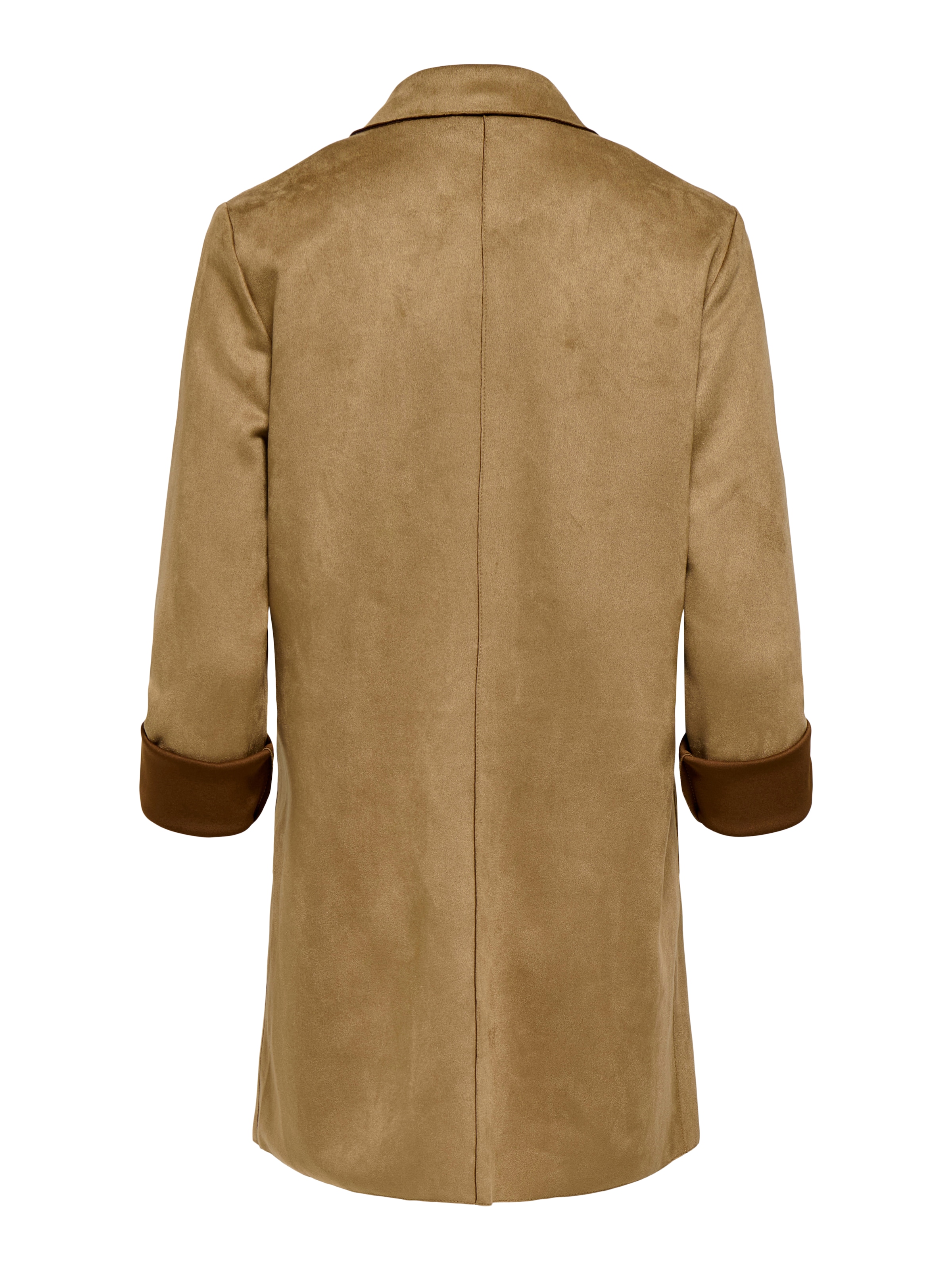 ONLY Langjacke »ONLJOLINE FAUX SUEDE COAT LIFE CC OTW« mit Reverskragen, weiches Wildlederimitat