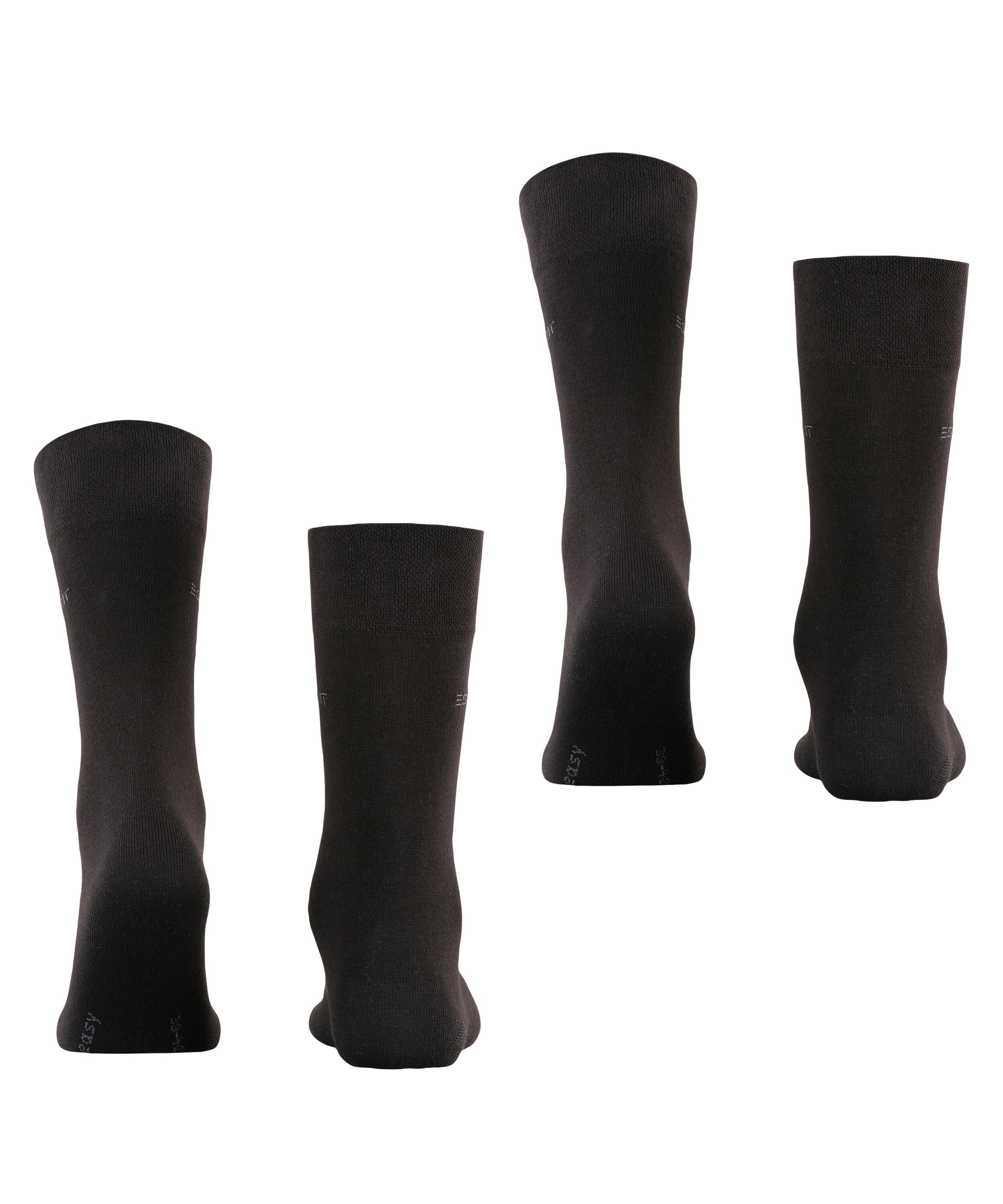 Esprit Chaussettes »Basic Easy« 2 paires, 2 Couple tlg. ceinture large confortable sans pression, respirante, chaussettes unies